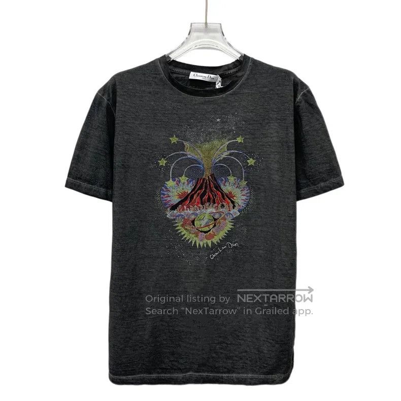 Dior Dior Black and gray volcano pattern printed cotton round-n Size M / US 6-8 / IT 42-44 - 1 Thumbnail