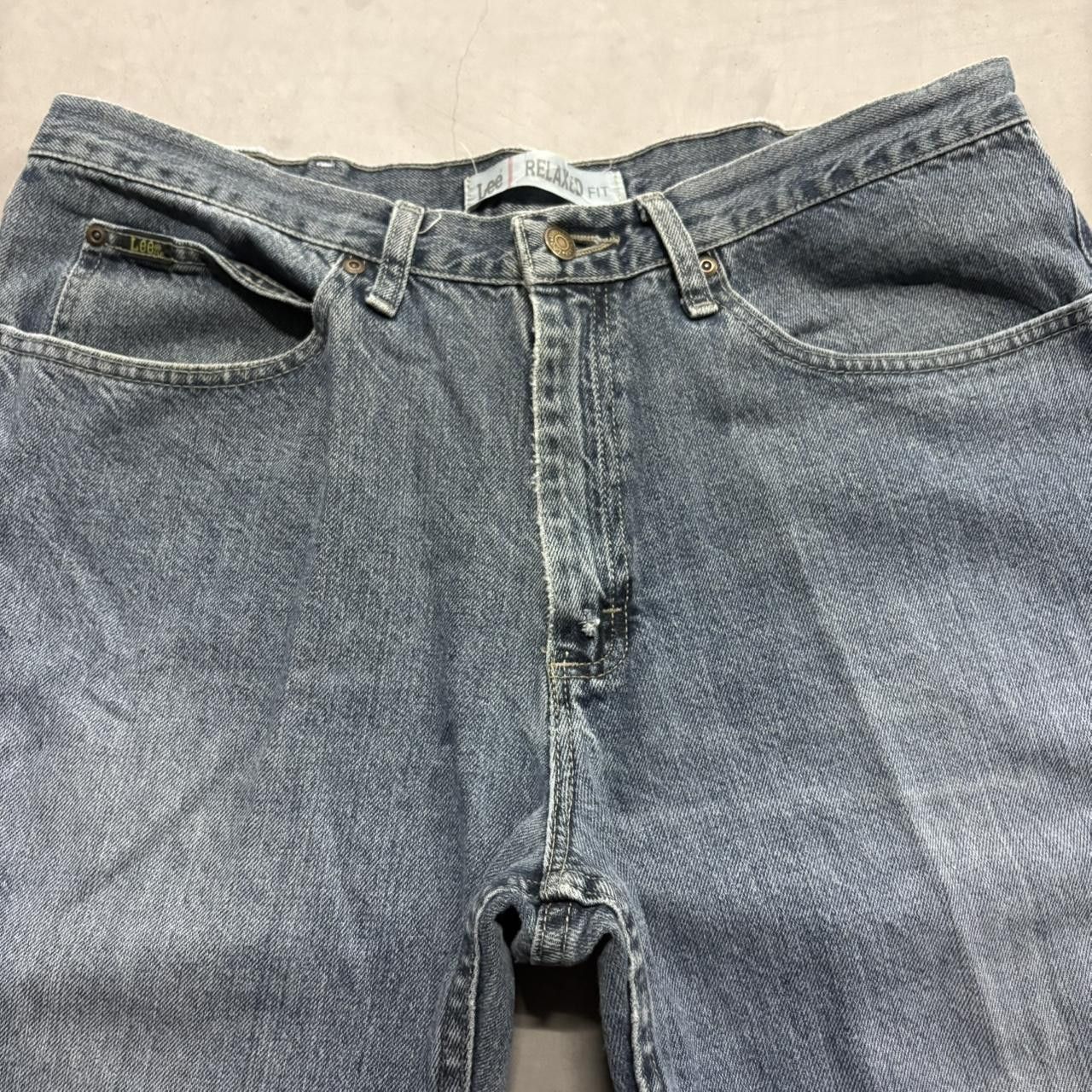 Vintage Crazy Vintage Y2K/2000s Baggy Grunge Dark Wash Relaxed Lee Denim Jeans! Size US 36 / EU 52 - 4 Thumbnail