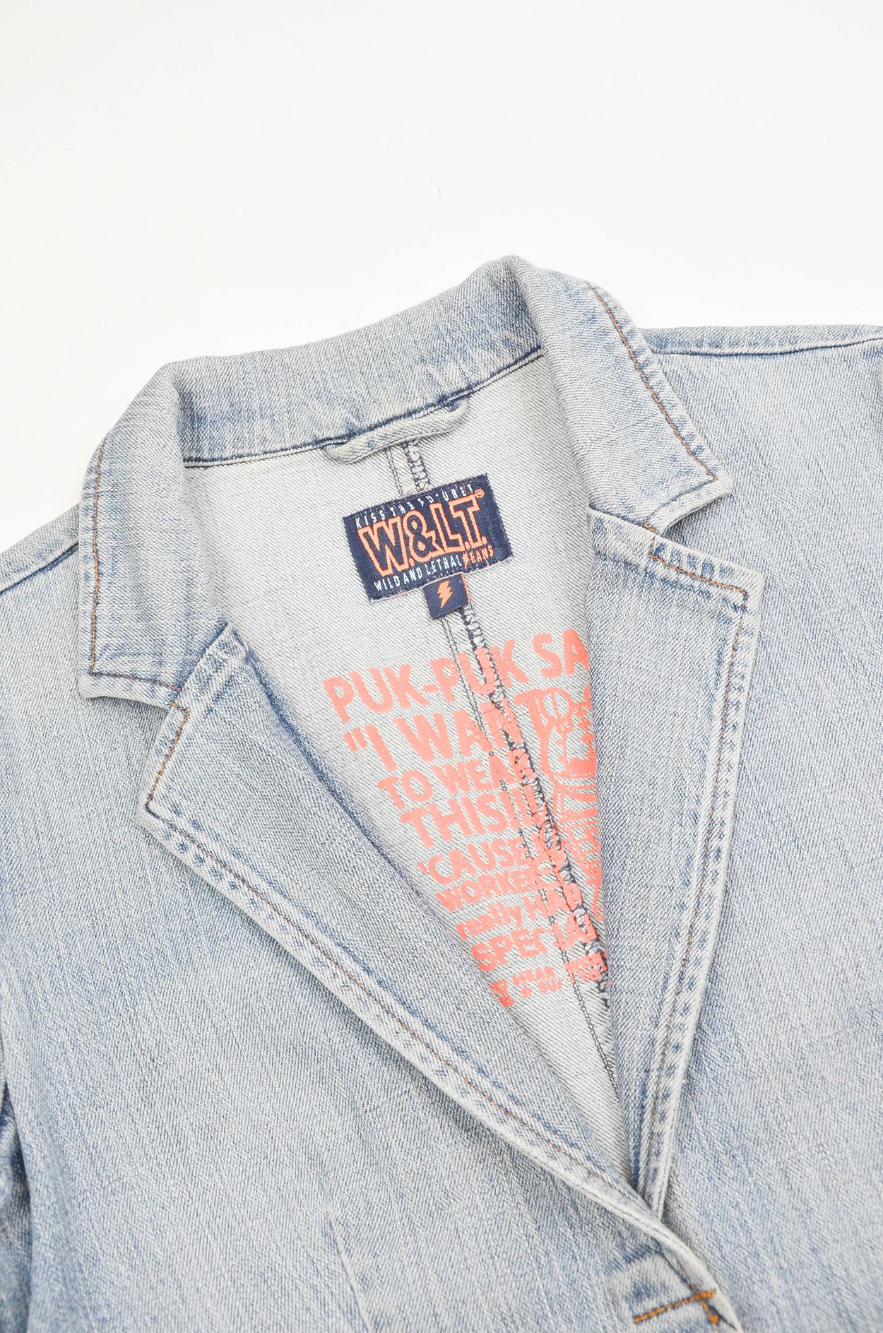 W&LT W&LT Wild and Lethal Jeans Denim Blazer Jacket – Size 36 Size XS / US 0-2 / IT 36-38 - 5 Thumbnail