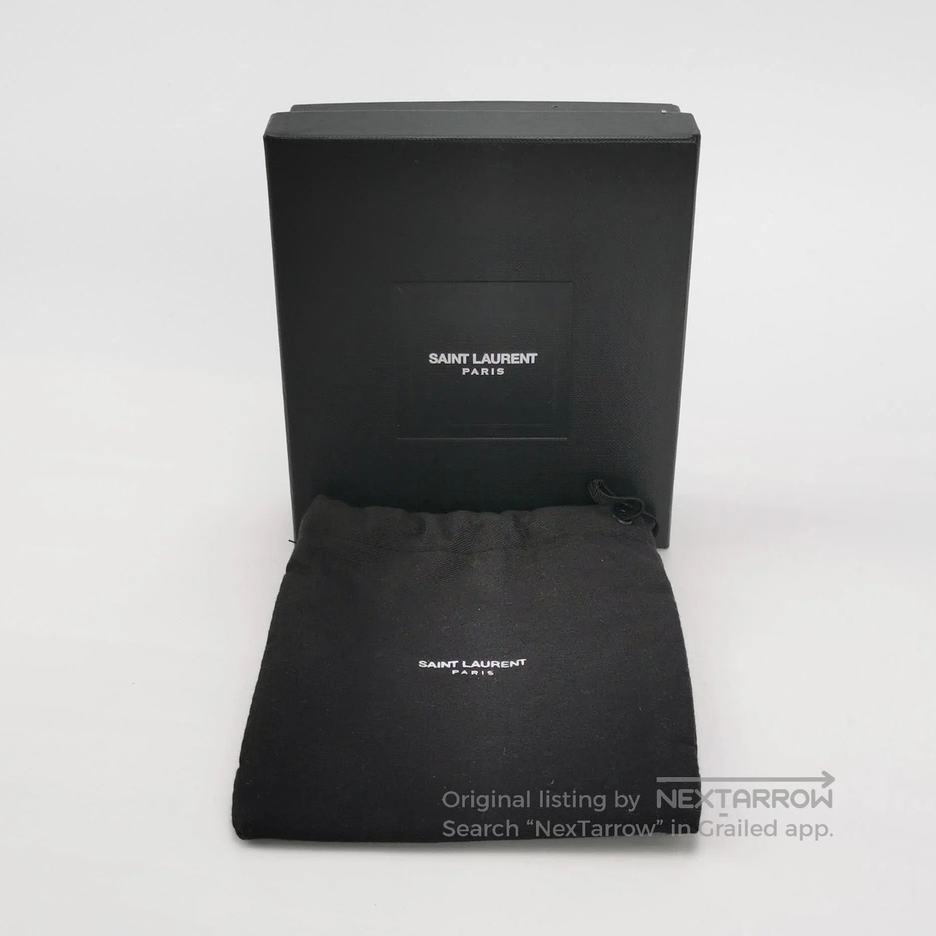 Saint Laurent Paris Saint Laurent Leather Metal Decor Bracelet. Size ONE SIZE - 5 Thumbnail