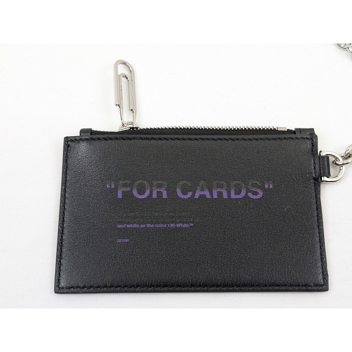 Off-White o1rshd1 Size: OS / Quote Card Case with keyring Black/Purple Size ONE SIZE - 2 Thumbnail