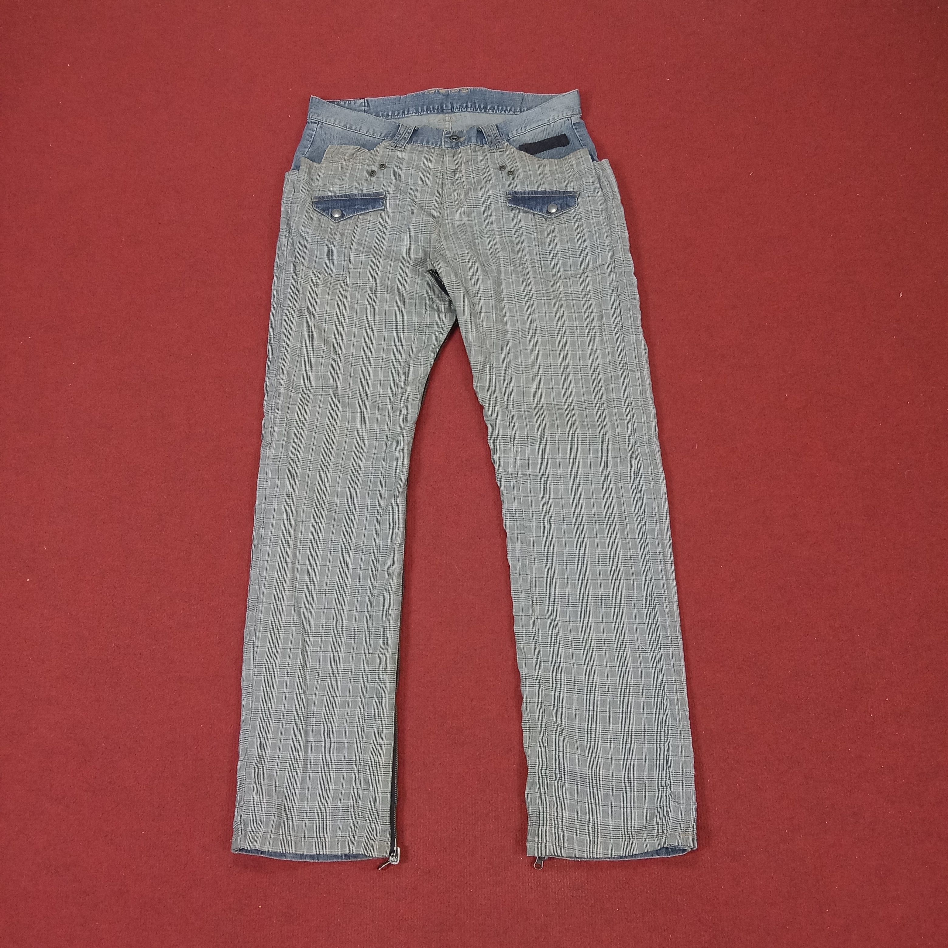 PPFM × Vintage PPFM Anarchy Denim Japanese Rare Fashion Design Jeans Size US 34 / EU 50 - 10 Thumbnail