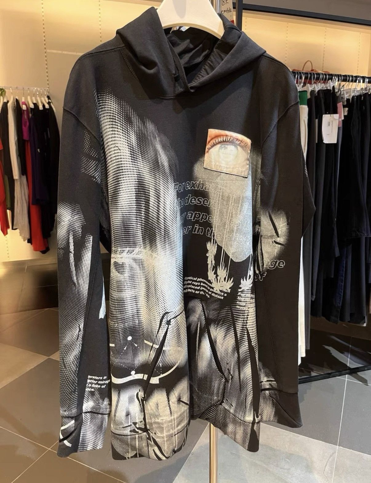 11 BY BORIS BIDJAN SABERI Black Hooded Sweatshirt