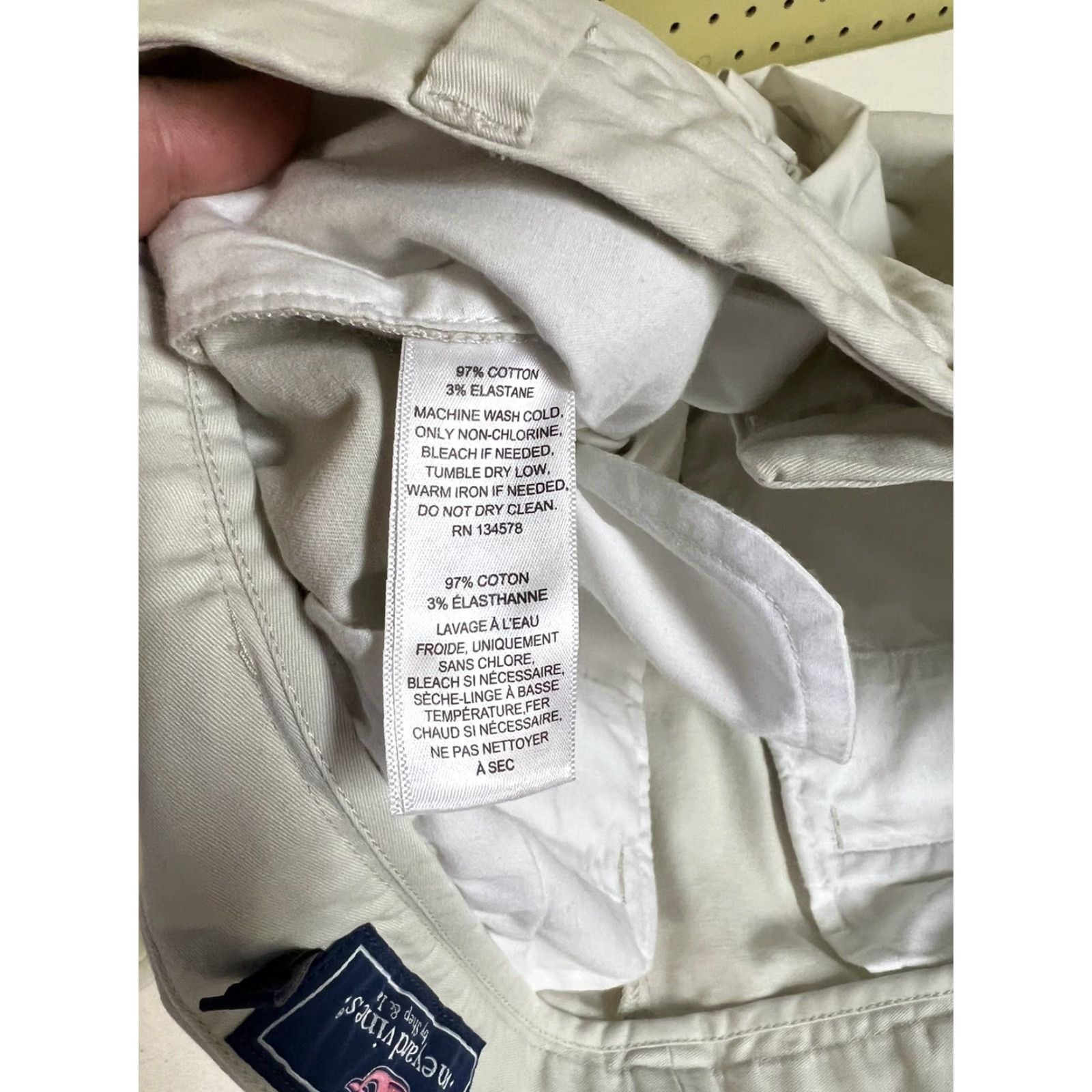 Vineyard Vines Vineyard Vines Pants Men 35x30 Khaki Flat Front Club Twill Chino Straight Leg Mens Regular Pants Beige Flat Front 35 in Waist Vintage No Size US 35 - 4 Thumbnail