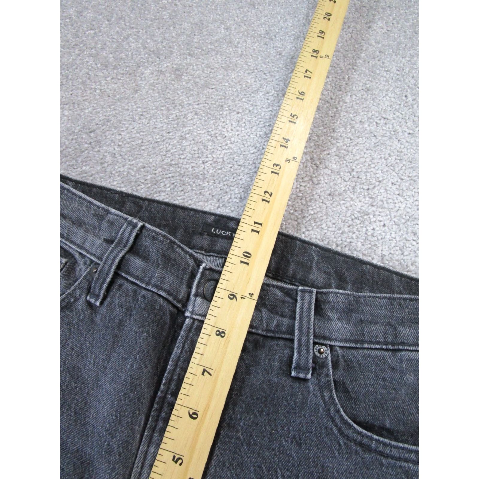 Lucky Brand Lucky Brand Jeans Womens 27 Gray Mid Rise Slim Boyfriend Denim Charcoal Wash Studded Size 27" / US 4 / IT 40 - 6 Thumbnail