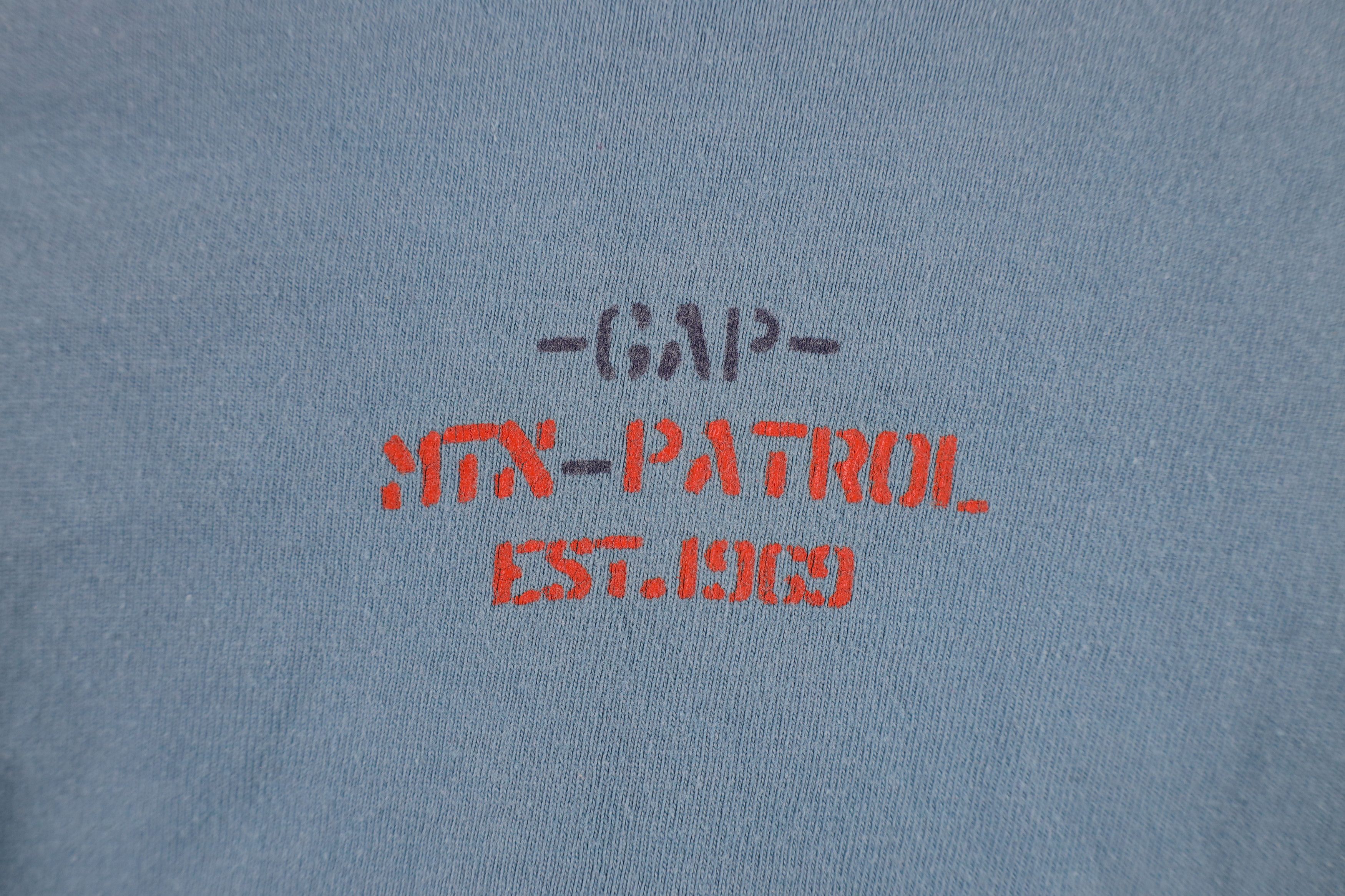 Gap × Vintage Vintage 90s Gap Spell Ski Patrol Long Sleeve T-Shirt Blue Size US M / EU 48-50 / 2 - 10 Thumbnail