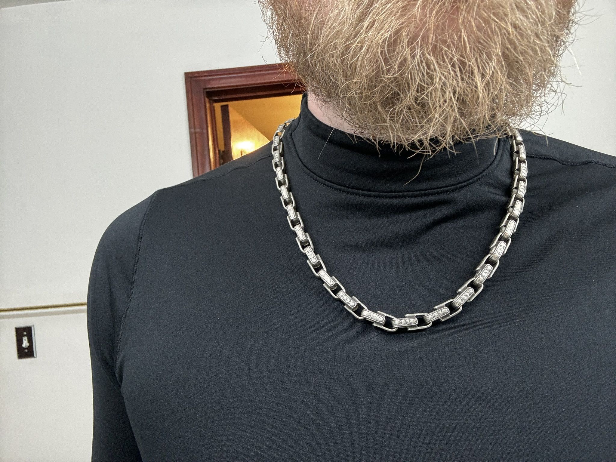 John Varvatos JOHN VARVATOS Distressed"Chain Necklace in .925 MSRP $1598 Size ONE SIZE - 8 Thumbnail
