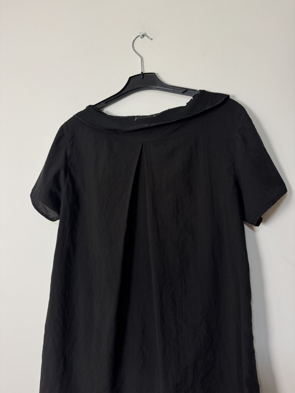 Acne Studios Vintage Acne Studios Black Avant Garde Frayed Collar Dress Size S / US 4 / IT 40 - 6 Thumbnail