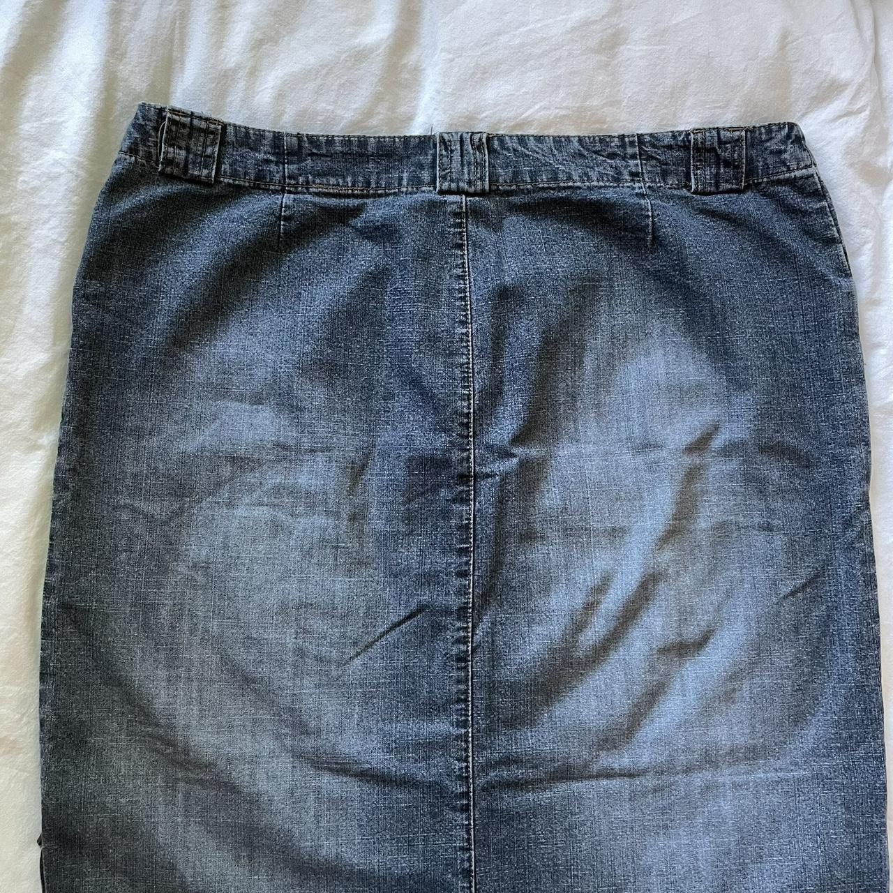 Vintage Vintage Denim Maxi Skirt Size 36" / US 14 / IT 50 - 7 Thumbnail