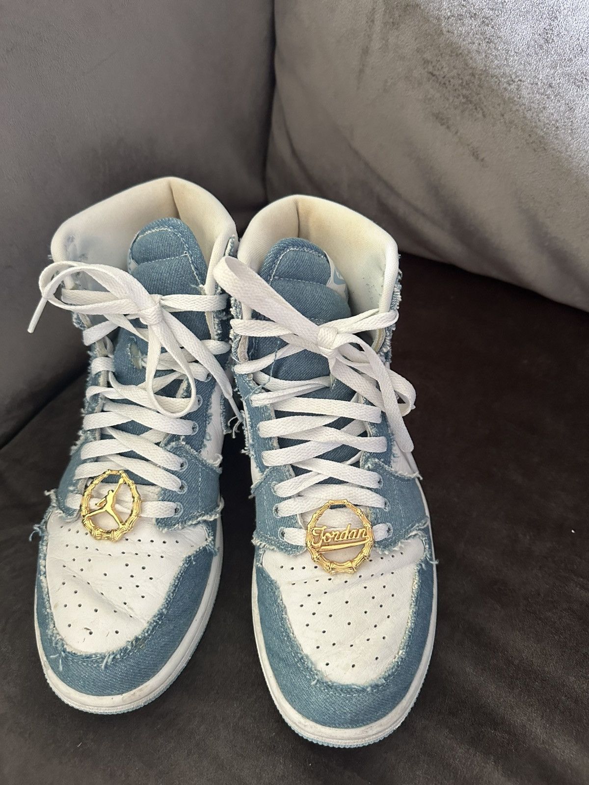 Nike Nike Air Jordan 1 High OG Denim - maat 40 Size US 9 / IT 39 - 3 Thumbnail