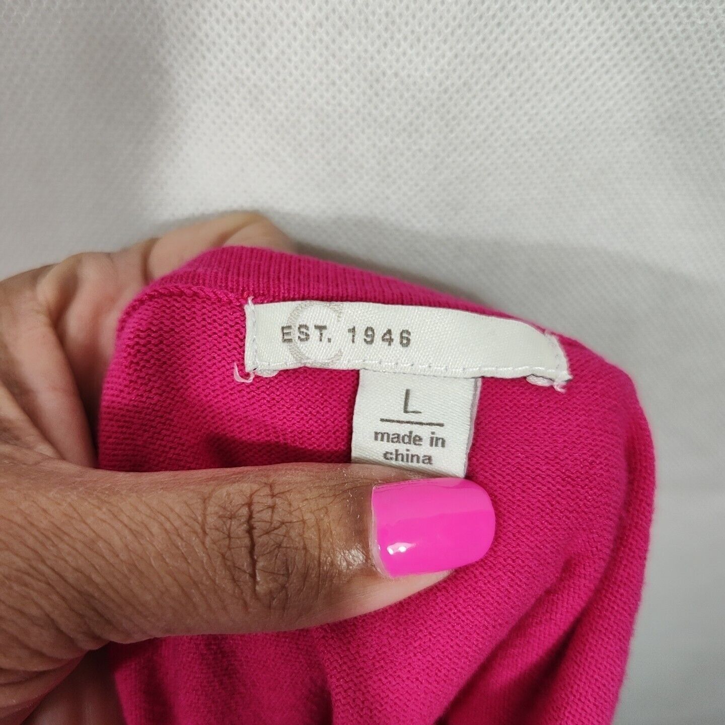 Other Cato Pink Black White Colorblock Knit Top Sweater Size L Size L / US 10 / IT 46 - 4 Thumbnail