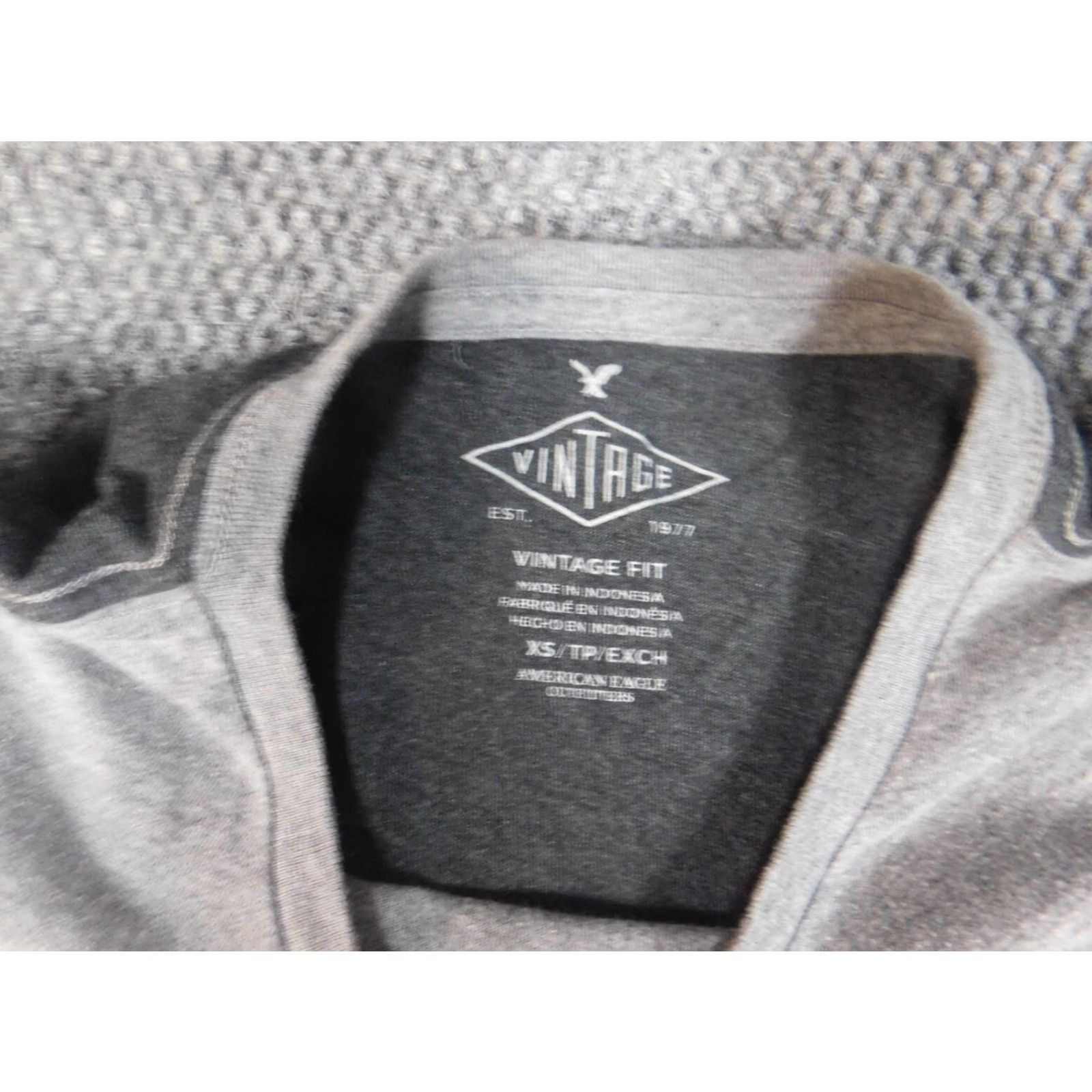 American Eagle Outfitters American Eagle Outfitters Shirt Mens XS Gray Short Sleeve Crew Neck Cotton Logo Peanuts Classic Vintage No (Neckline) Size US XS / EU 42 / 0 - 5 Thumbnail