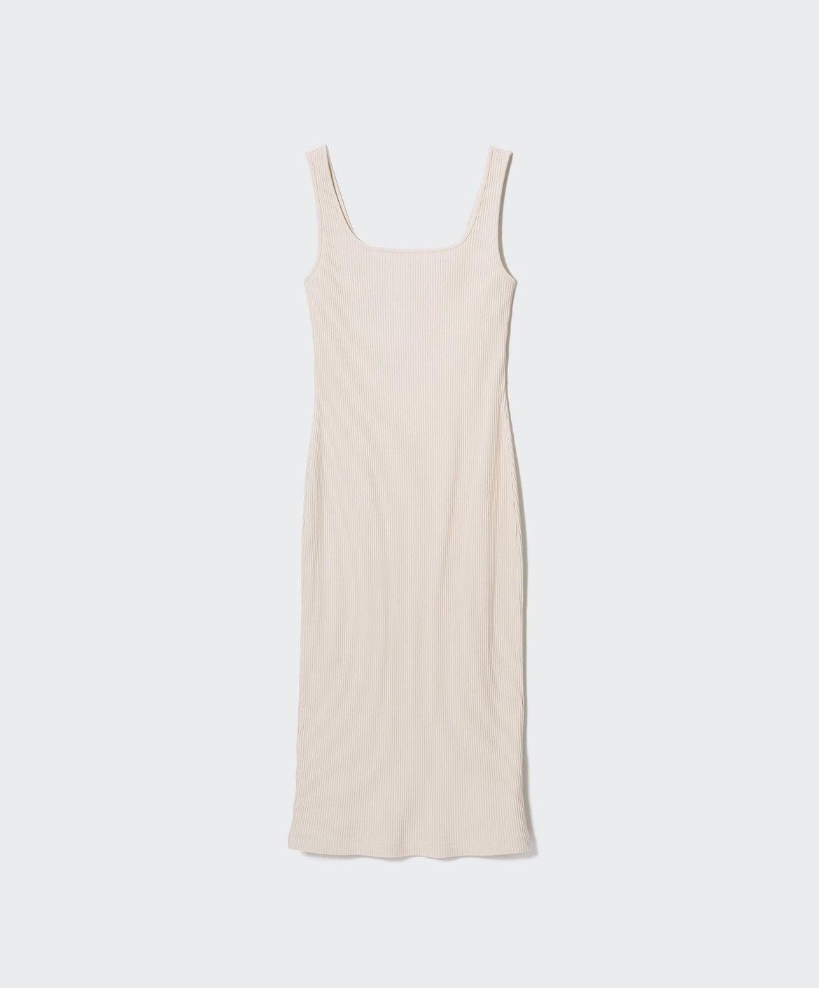 Uniqlo Uniqlo Ribbed Square Neck Sleeveless Dress sz S Size S / US 4 / IT 40 - 3 Thumbnail