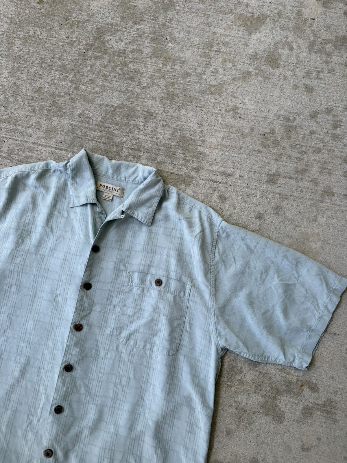 Other Silk Camp Collar Button Up Short Sleeve Shirt Size US L / EU 52-54 / 3 - 3 Thumbnail