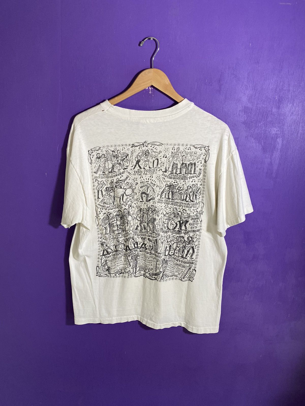 Band Tees × Vintage Vintage 1993 Fitzgeralds American music fest art tee Size US L / EU 52-54 / 3 - 2 Thumbnail