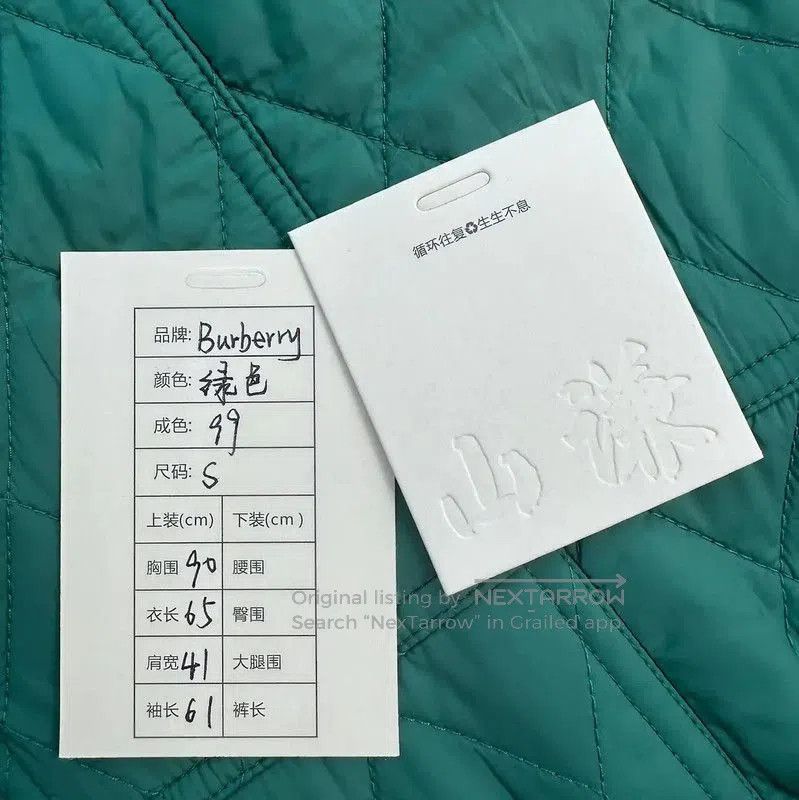 Burberry Burberry Green Women's Cotton Jacket. Size S / US 4 / IT 40 - 9 Thumbnail