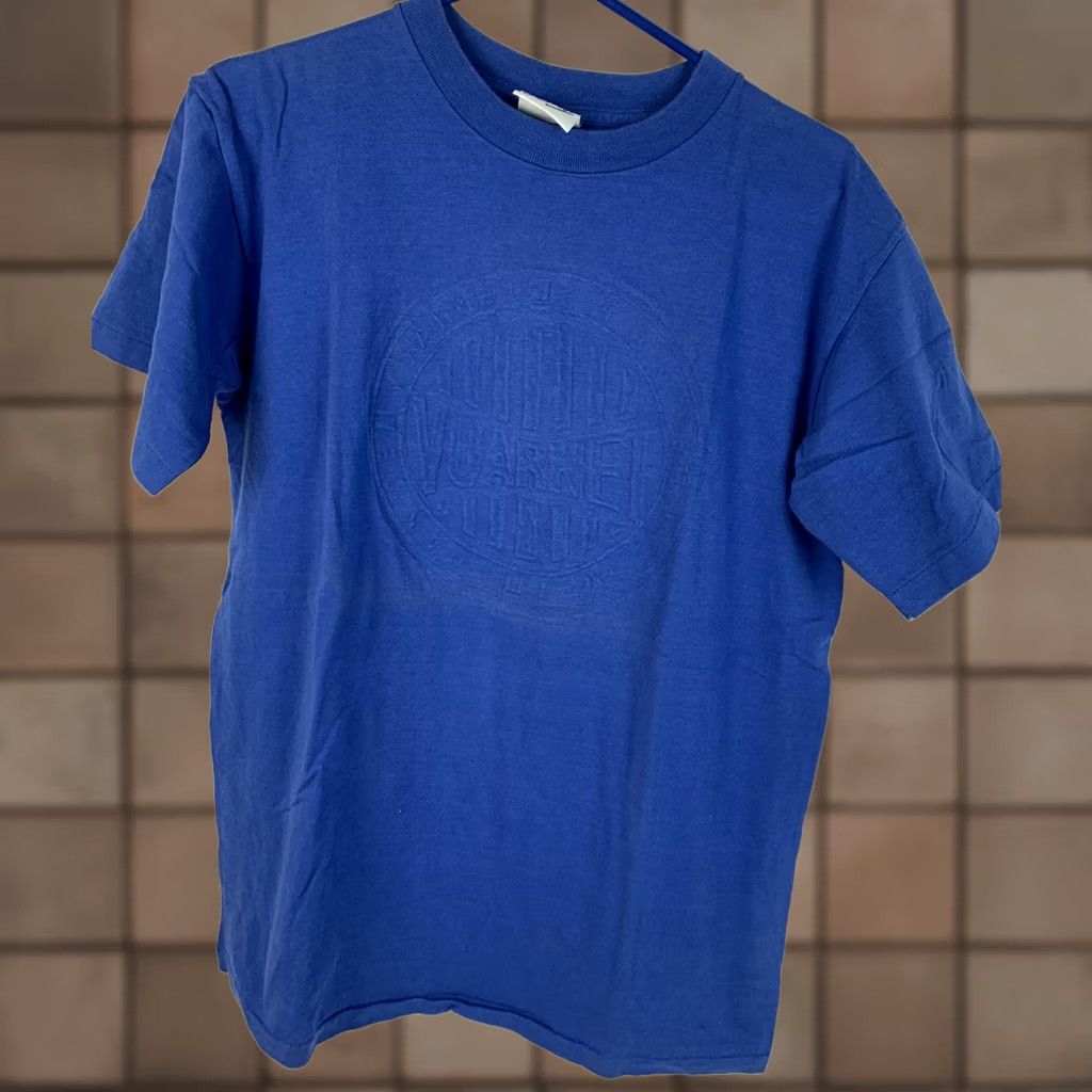 Supreme × Vintage Late 90s Single Stitch Supreme Box Logo Navy Tee