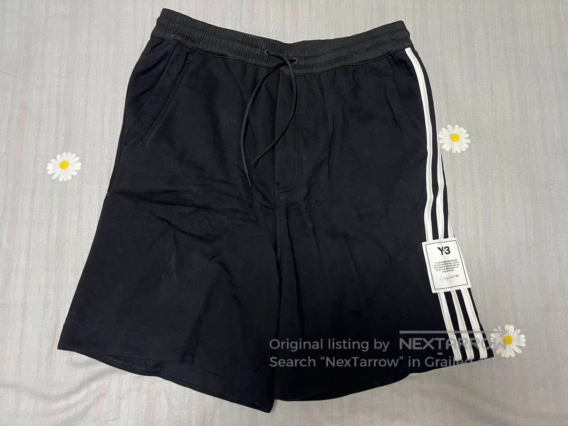 Y-3 Y-3 Black Samurai Men's Shorts. Size US 30 / EU 46 - 2 Thumbnail