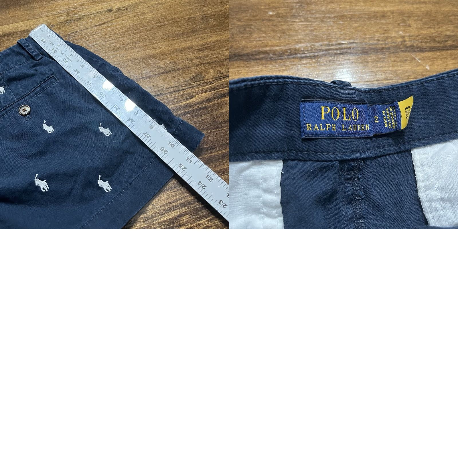 Polo Ralph Lauren Polo Ralph Lauren Women’s Shorts All Over Pony Navy Blue Chino Size 2 AOP Women Casual Activewear Travel Golf Preppy Cotton Knit Boys? Size 26" / US 2 / IT 38 - 8 Thumbnail