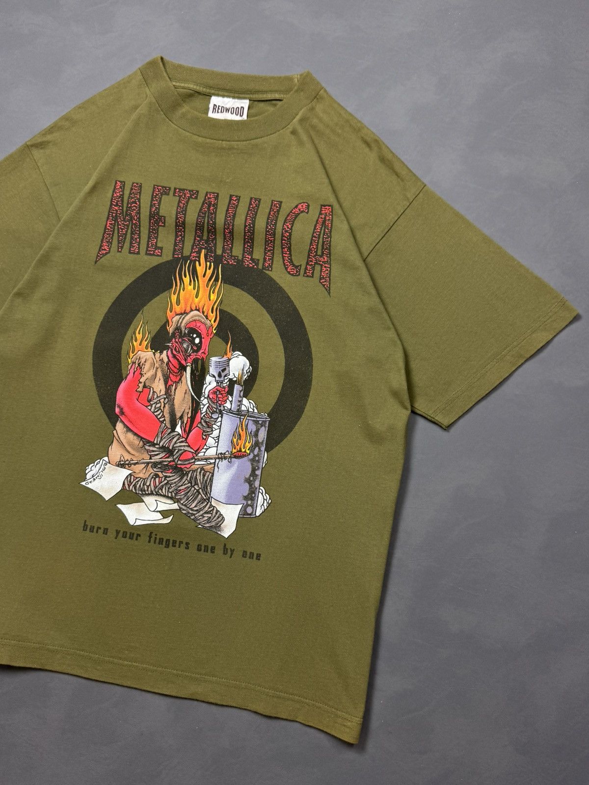 Metallica Metallica “Burn Your Fingers One by One” Vintage Redwood Size US XL / EU 56 / 4 - 4 Thumbnail