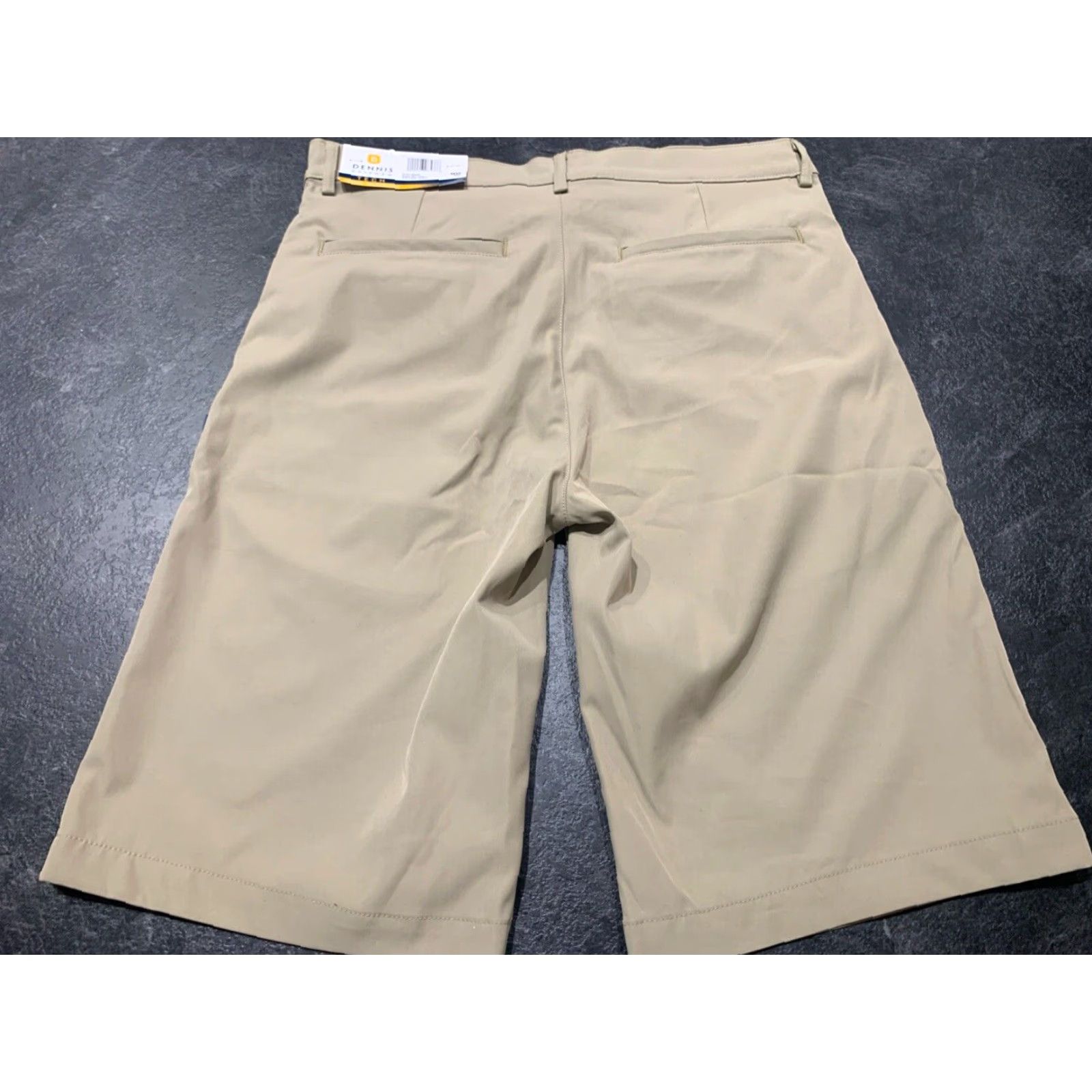 Vintage DENNIS Uniform Men’s Khaki Shorts Sz 32 Polyester Tech Regular Men Casual 32 Beige Chino Polyester Size US 32 / EU 48 - 2 Thumbnail