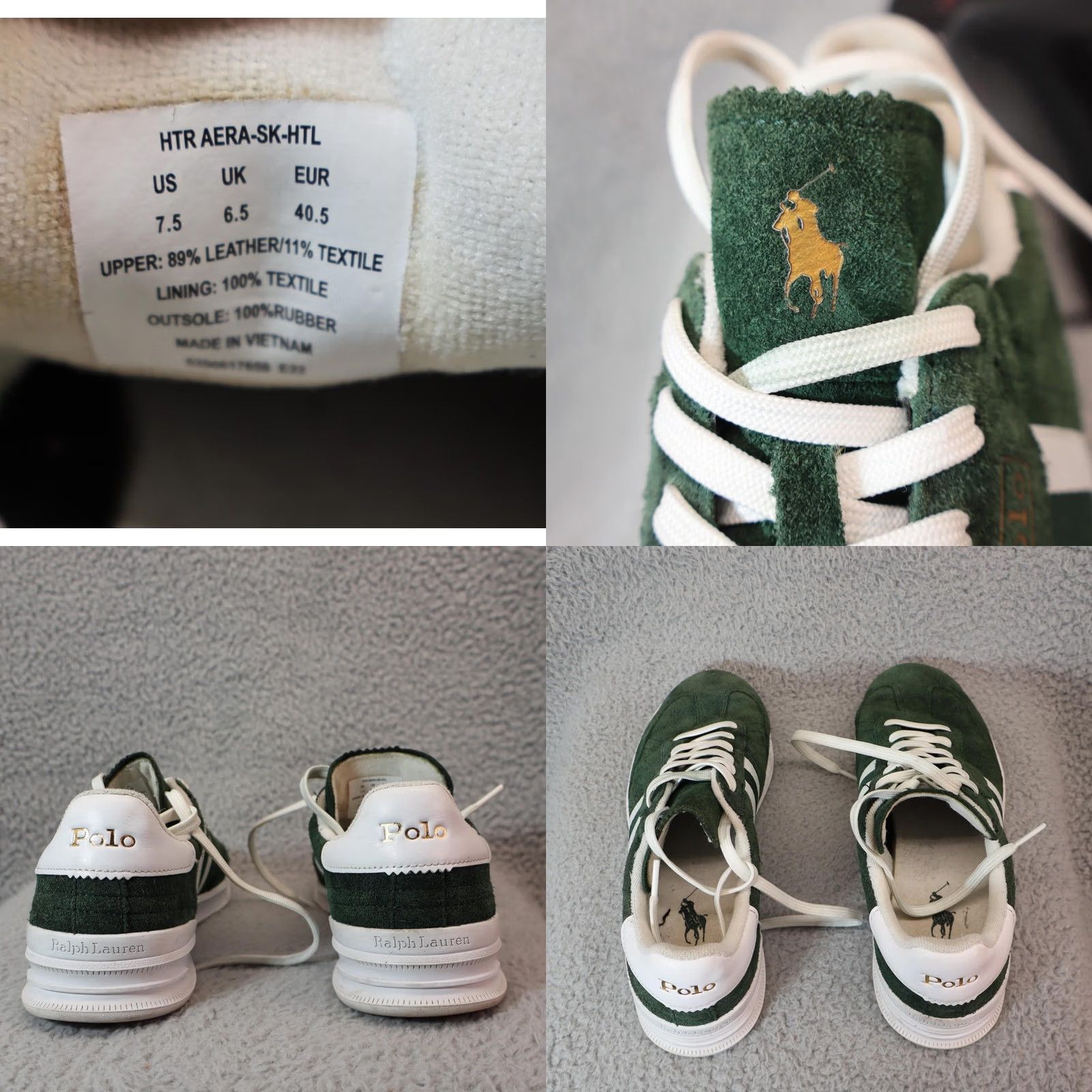Ralph Lauren Ralph Lauren Men Green Leather Suede Sneaker 7.5 Size US M / EU 48-50 / 2 - 8 Thumbnail