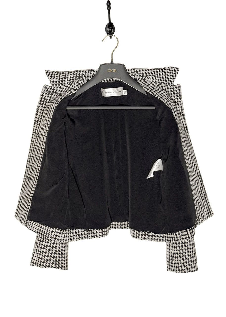Dior Dior 2023 Black Ivory Houndstooth Pearl Button Jacket Size S / US 4 / IT 40 - 8 Thumbnail