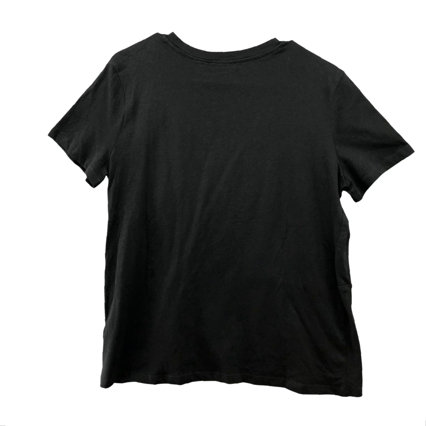 Zara Womens Cotton Crewneck Twist Front Black Zara T Shirt L Extra Large XL Size L / US 10 / IT 46 - 2 Thumbnail