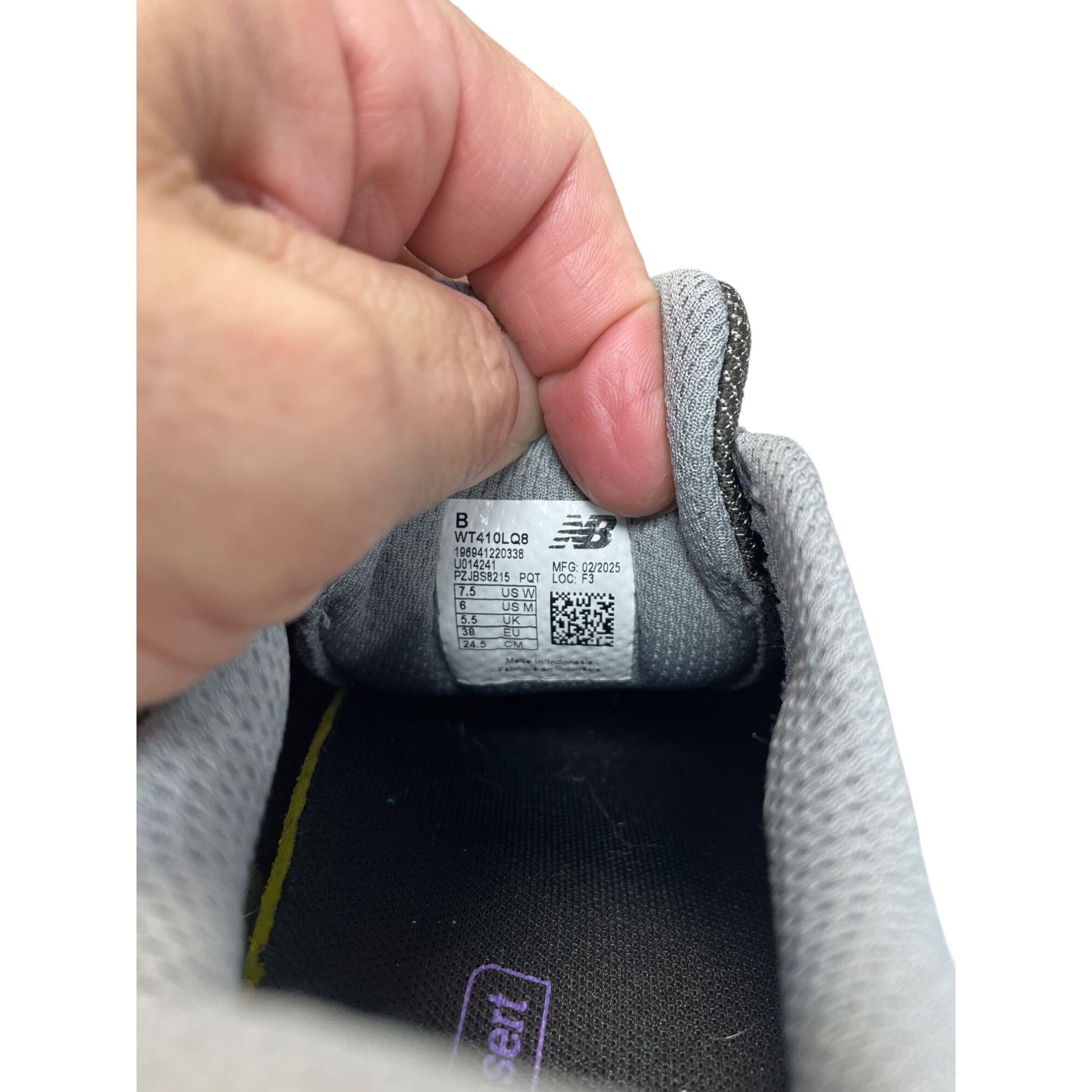 New Balance New Balance T 410 Womens Black Purple Trail Running Sneakers Size US 7.5 / IT 37.5 - 6 Thumbnail