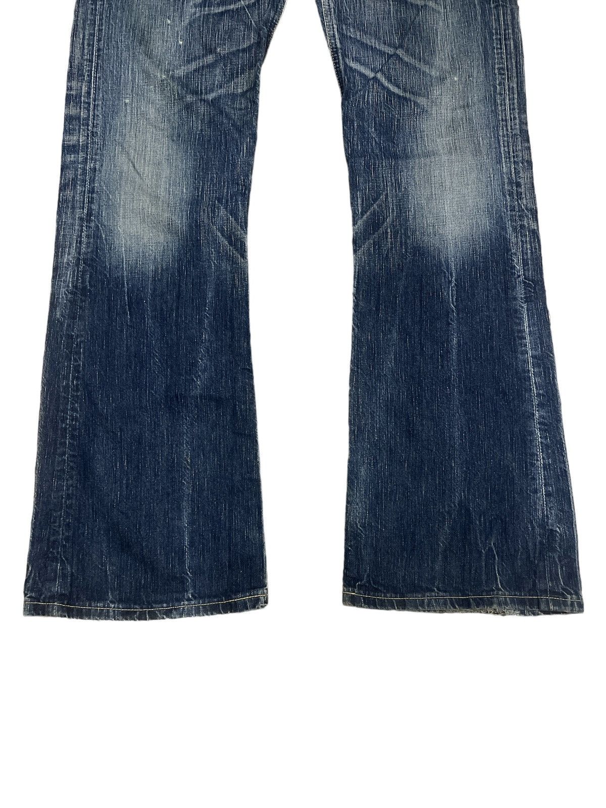 Japanese Brand FLARED🔥EDWIN 503 DISTRESSED DENI PANT Size US 34 / EU 50 - 4 Thumbnail