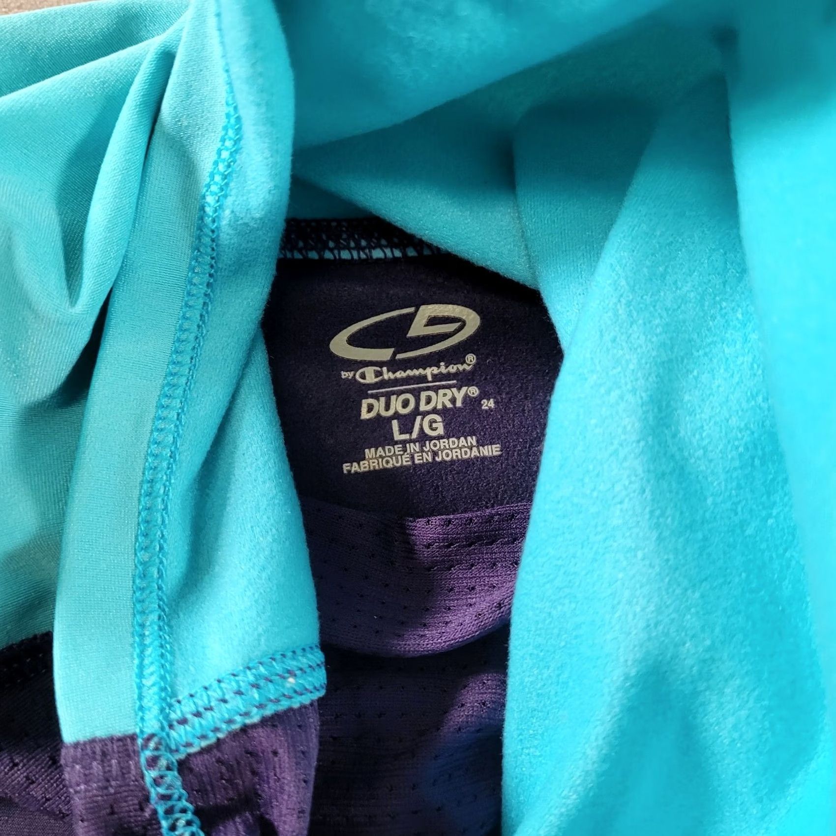 Champion Champion Women's Large Blue Long Sleeve T-Shirt Activewear Duo Dri Advanced Fitted Compression NWT Size L / US 10 / IT 46 - 4 Thumbnail