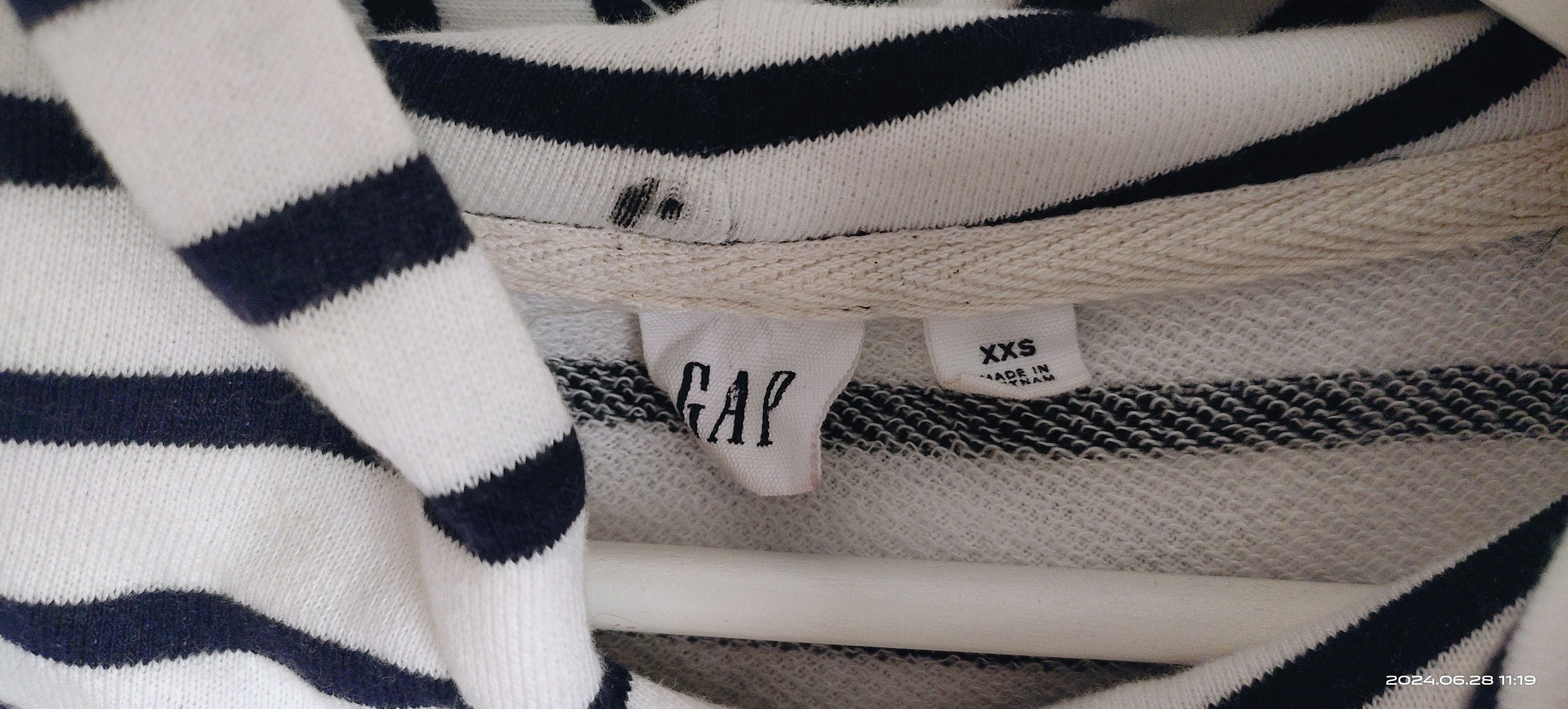Gap Authentic GAP sweatshirt hoodie striped design Size XXS / US 00 / IT 34 - 3 Thumbnail