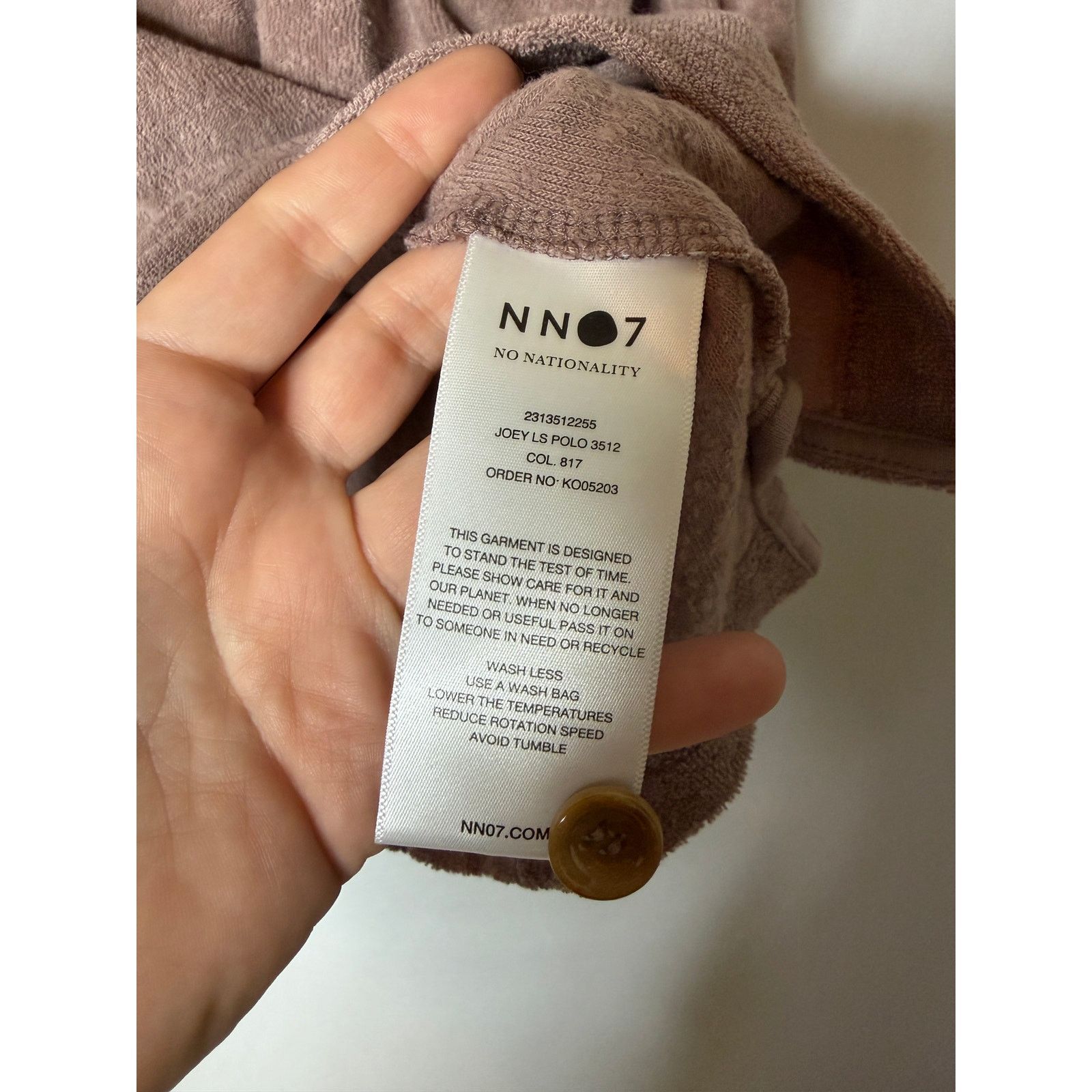 NN07 NN.07 No nationality Joey 3512 Long Sleeve Polo Shirt Sz L Size US L / EU 52-54 / 3 - 4 Thumbnail