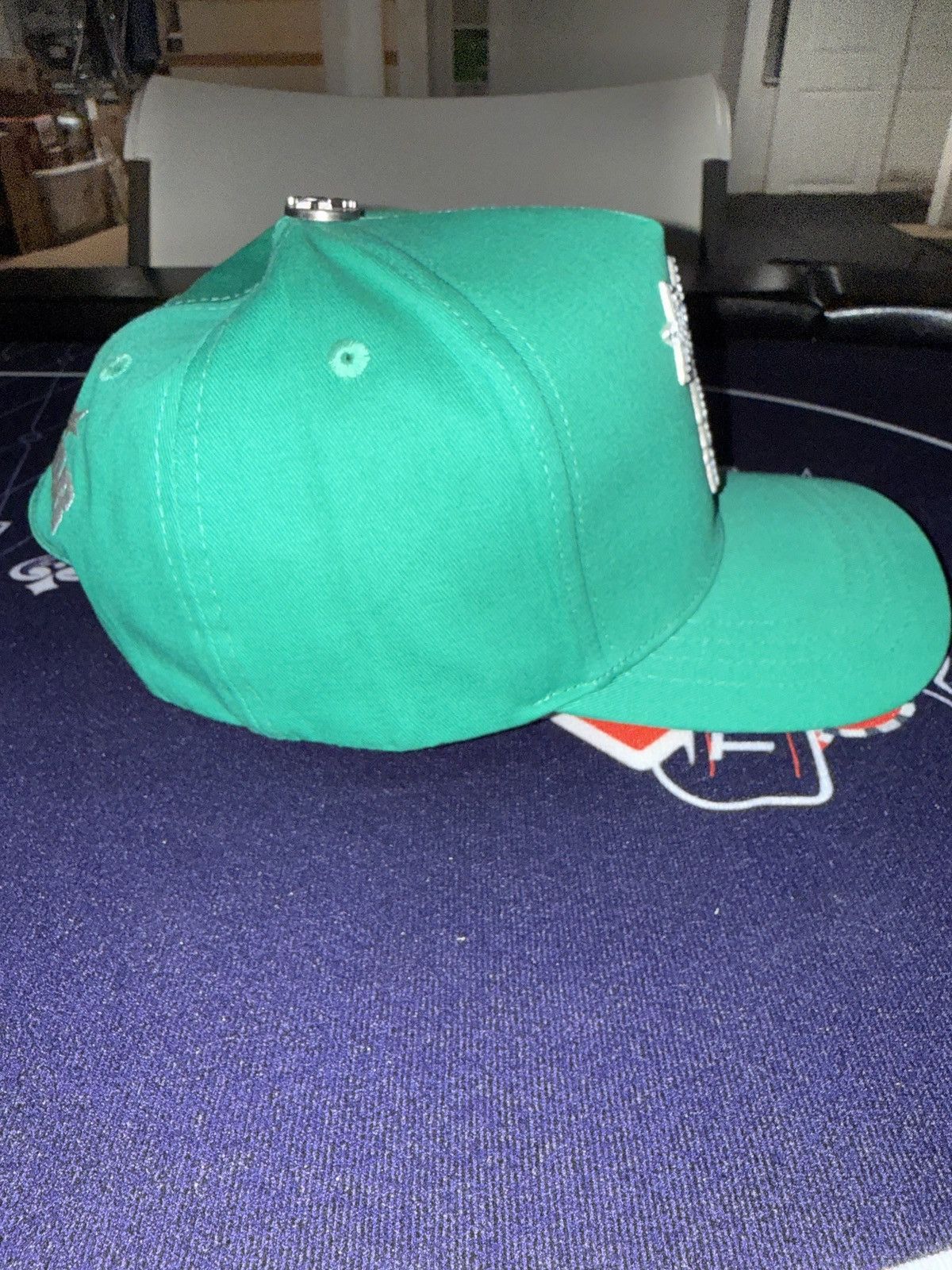 HELLSTAR Hellstar OG Logo Rhinestones Snapback “Green” Size ONE SIZE - 3 Thumbnail