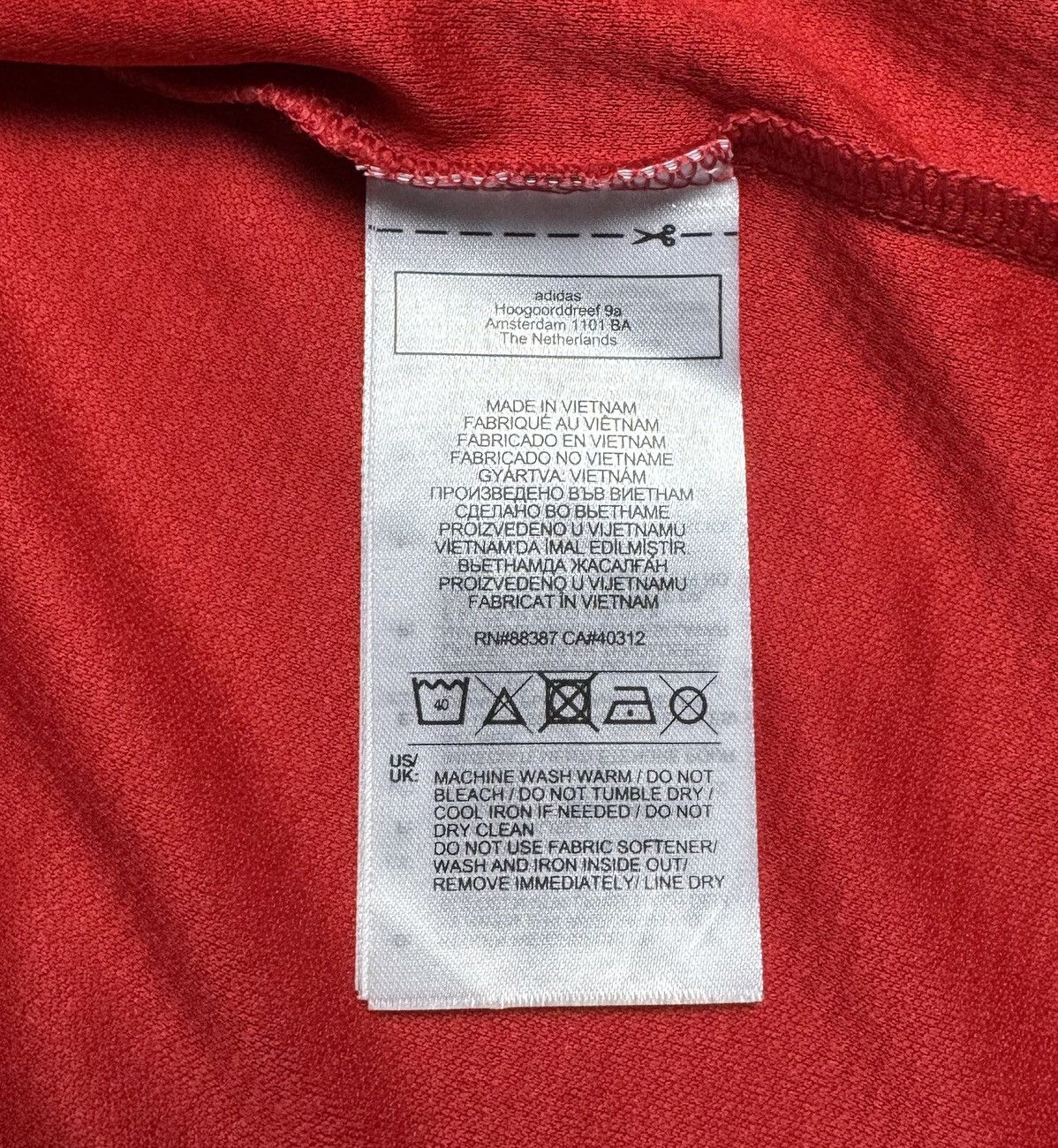 Adidas Manchester United 2021 2022 Home Shirt Adidas #25 Sancho Size US L / EU 52-54 / 3 - 17 Thumbnail