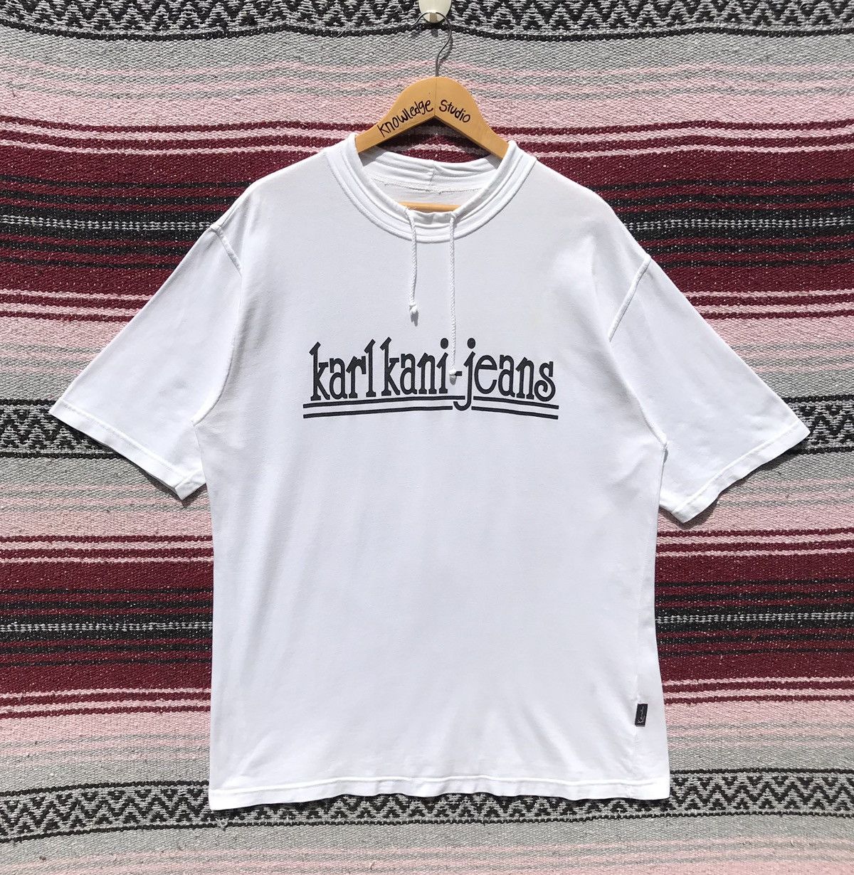 Karl Kani × Vintage Vintage Karl Kani Jeans Turtleneck Shirt Back Hit NY Size US L / EU 52-54 / 3 - 2 Thumbnail
