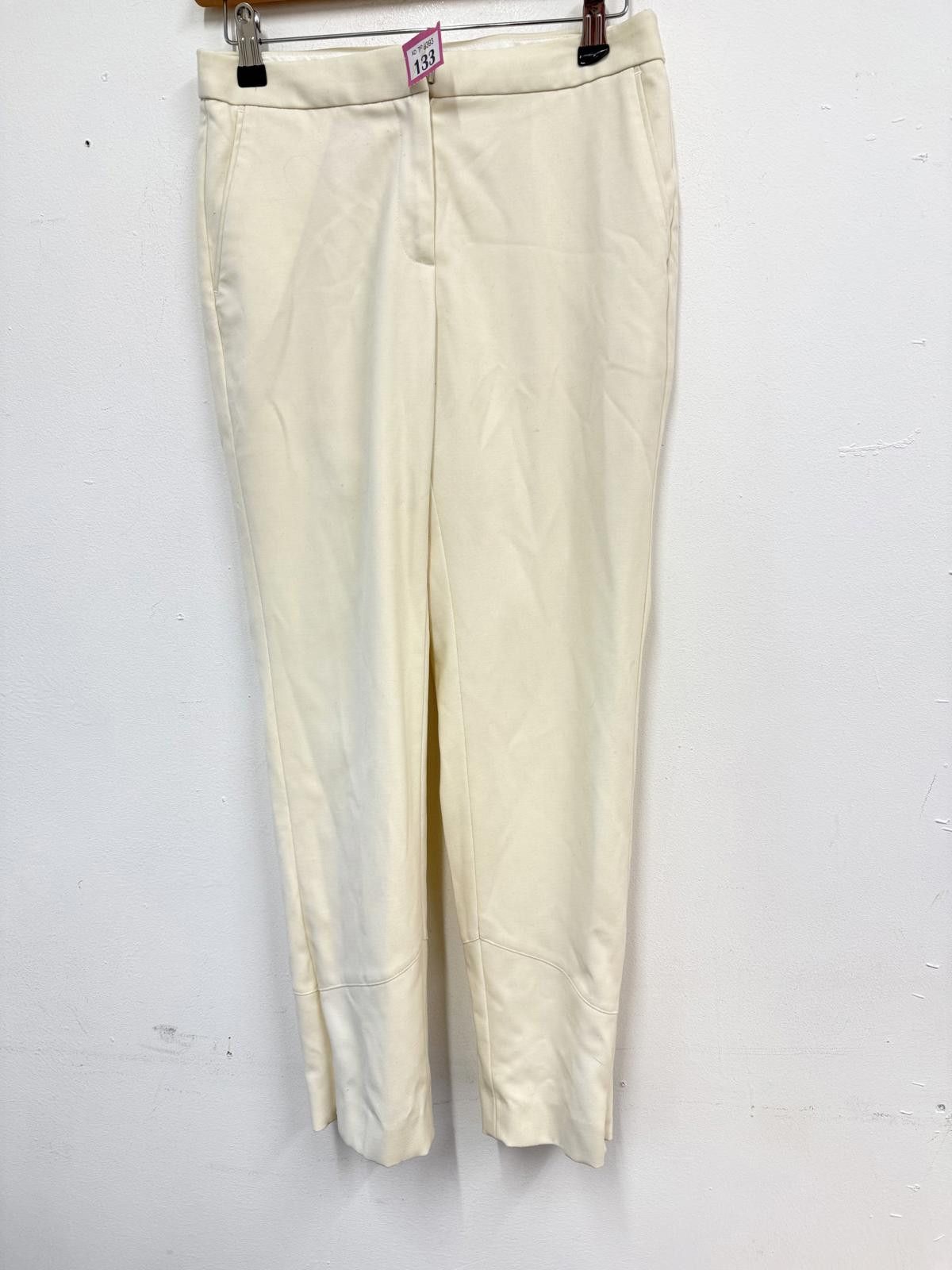Reiss Reiss Cream Trousers UK Size 8 Size 27" / US 4 / IT 40 - 1 Thumbnail