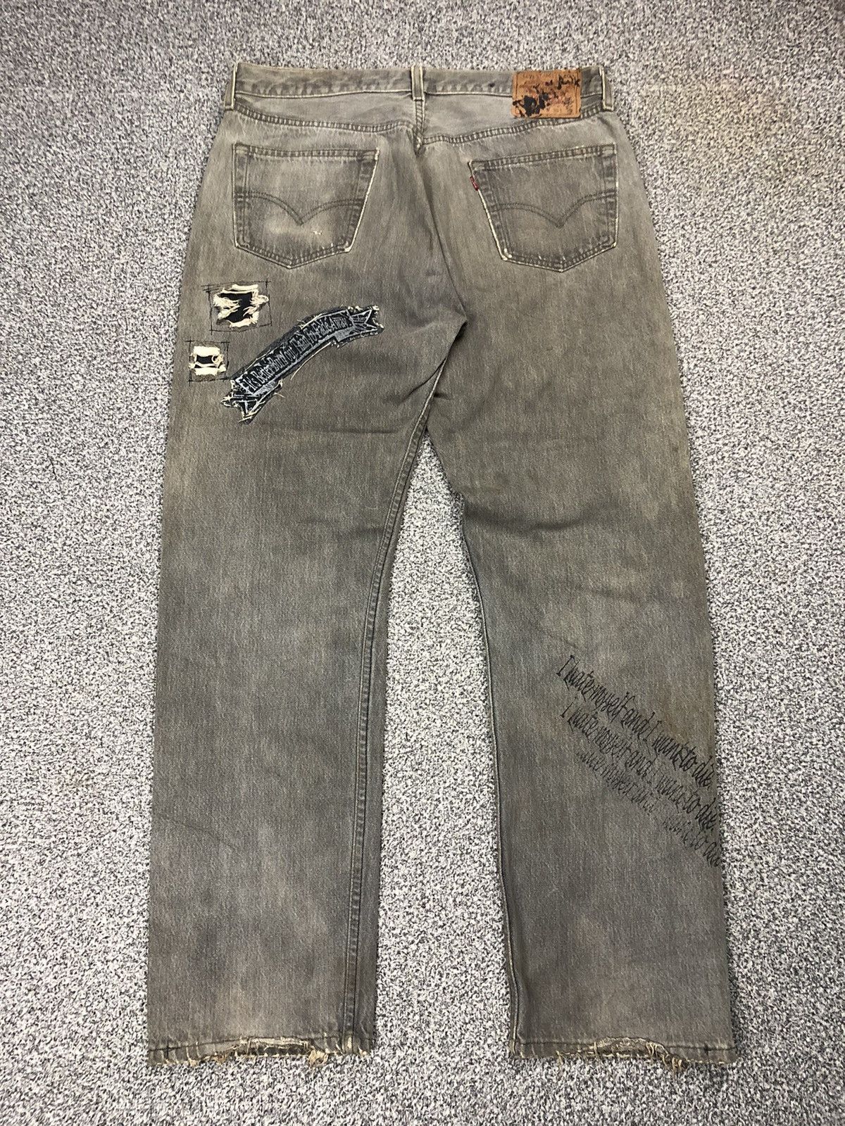 Japanese Brand × Levi's × Vintage Vintage Levis 511 Distressed Patches Kurt Cobain Style Jeans Size US 34 / EU 50 - 16 Thumbnail