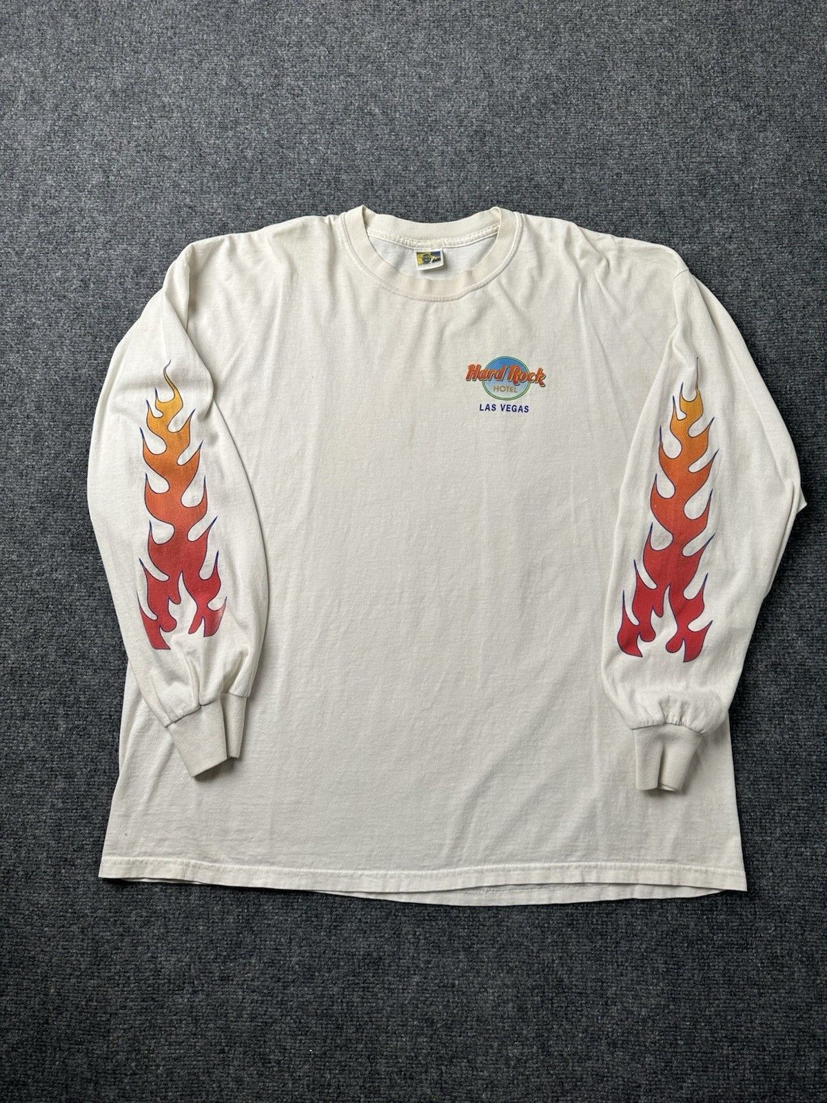 Hard Rock Cafe Mens Hard Rock Hotel Las Vegas Flame Long Sleeve, Size 2XL Size US XL / EU 56 / 4 - 2 Thumbnail