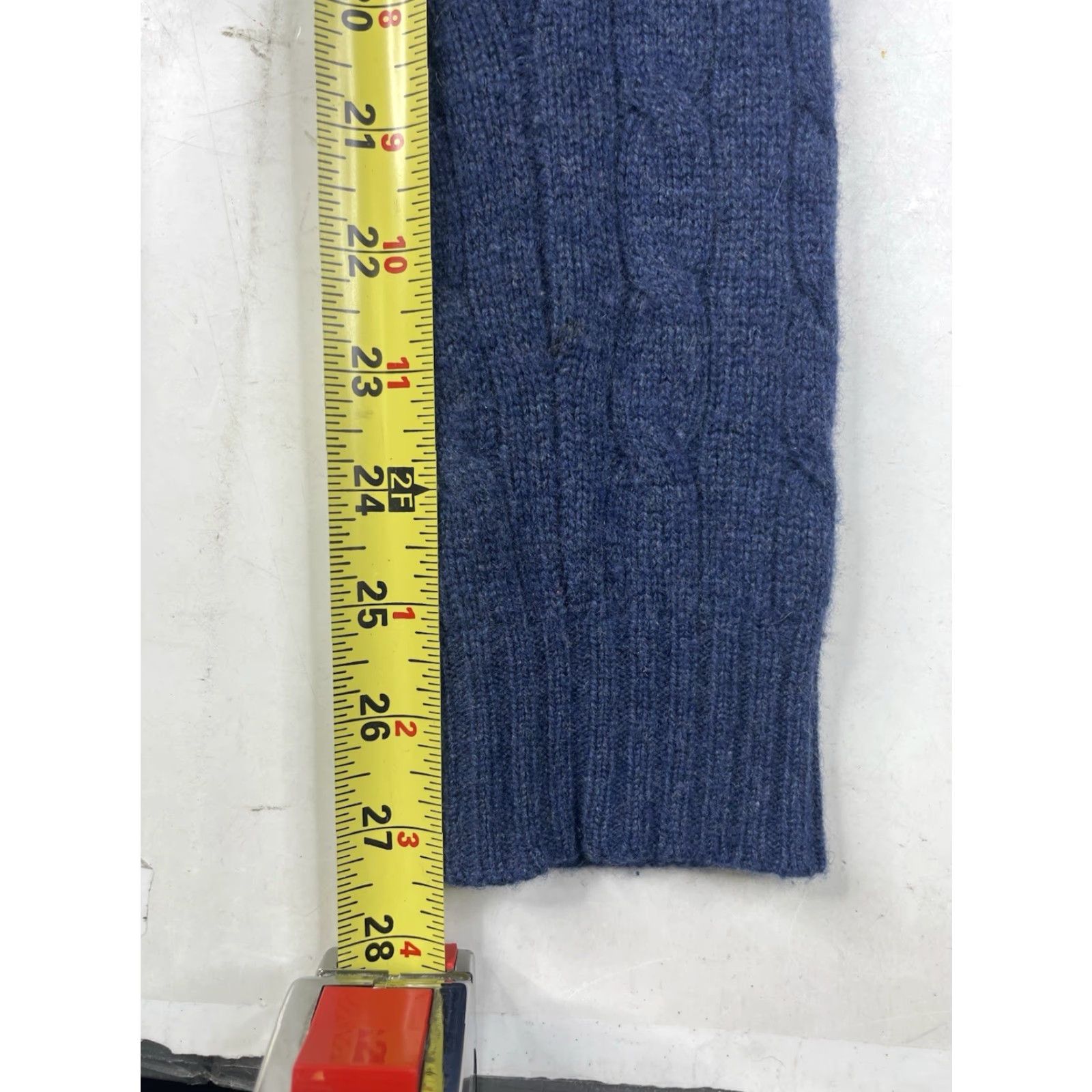 Ralph Lauren Ralph Lauren Black Label Women’s M Cable Knit 100% Cashmere Shawl Collar Sweater Size M / US 6-8 / IT 42-44 - 5 Thumbnail