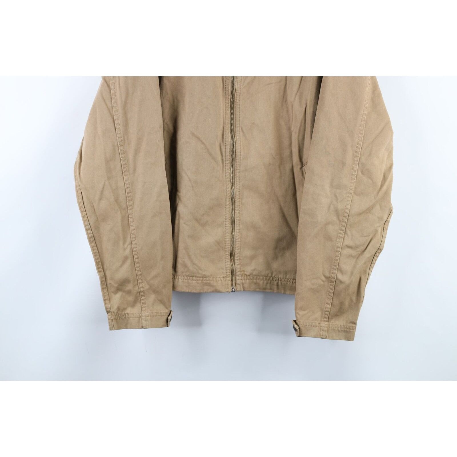 Vintage Vintage 90s Streetwear Cotton Twill Full Zip Bomber Jacket Size US L / EU 52-54 / 3 - 3 Thumbnail