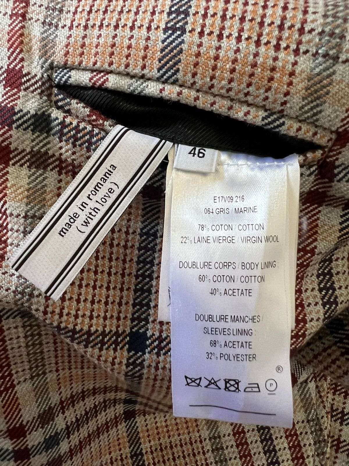 AMI Ami Alexandre Mattiussi Plaid Blazer Size US S / EU 44-46 / 1 - 12 Thumbnail