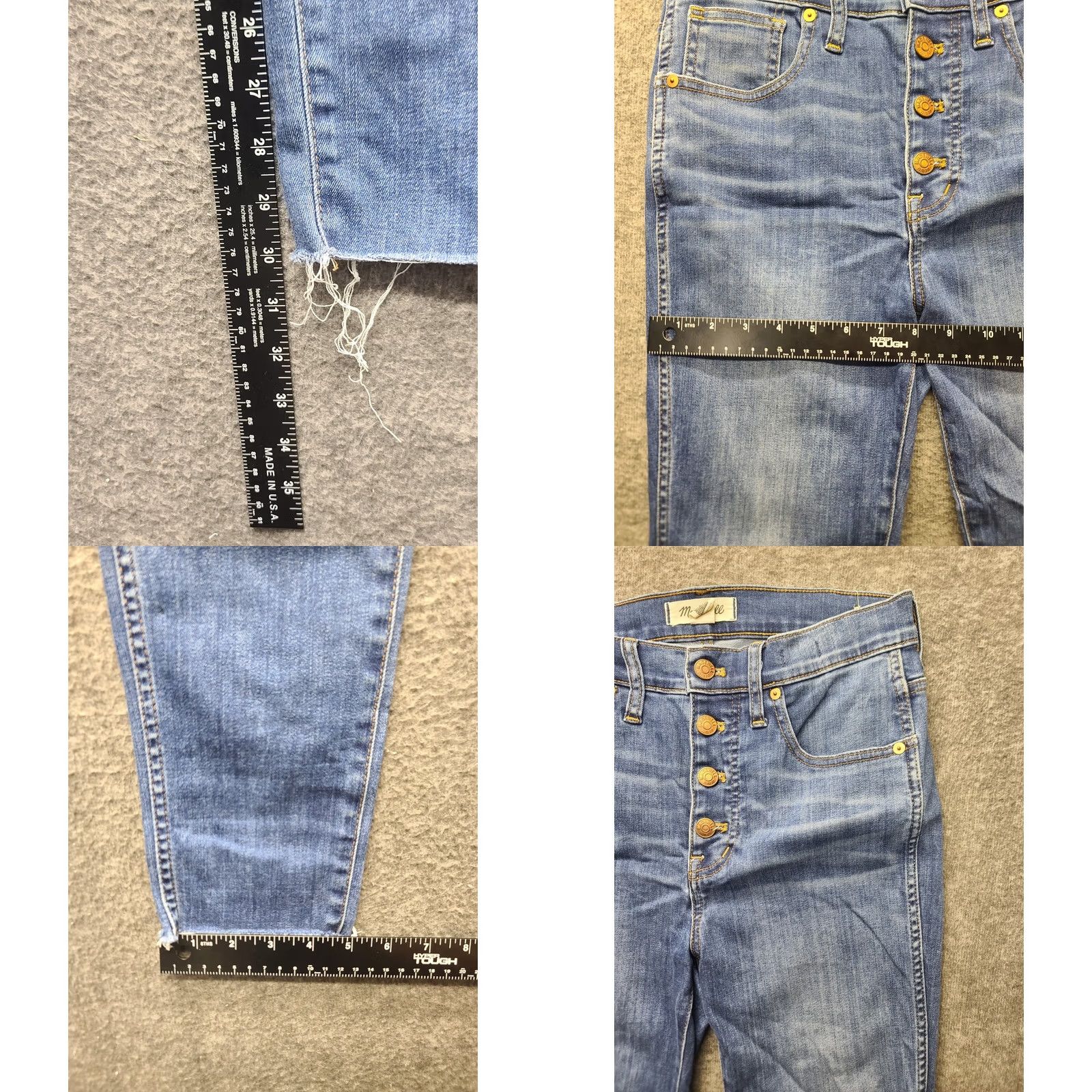 Madewell Madewell Jeans Women’s 27 Slim High Rise Skinny Button Fly Stretch Denim Blue 5-Pocket Inseam 30 Regular Women Jeans Clothing Size 27" / US 4 / IT 40 - 8 Thumbnail