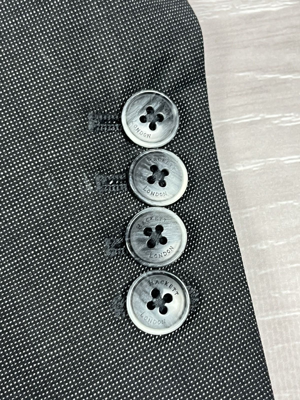 Hackett Hackett London Grey Wool Two Buttons Suit Blazer Pants Size 40R - 11 Thumbnail