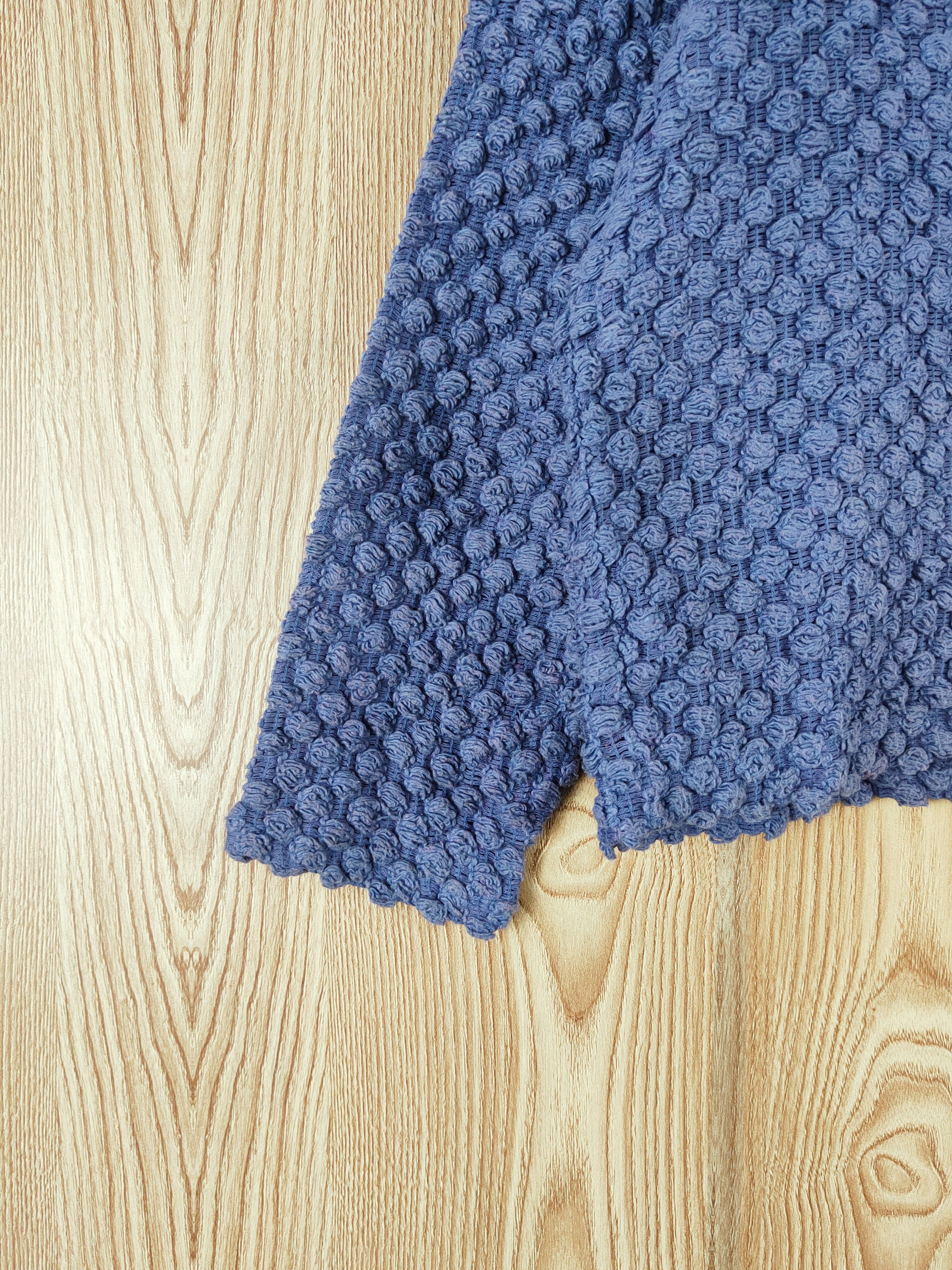 Japanese Brand Vintage - The Blue Blue Knitwear Cardigan Crop Tops Size M / US 6-8 / IT 42-44 - 4 Thumbnail
