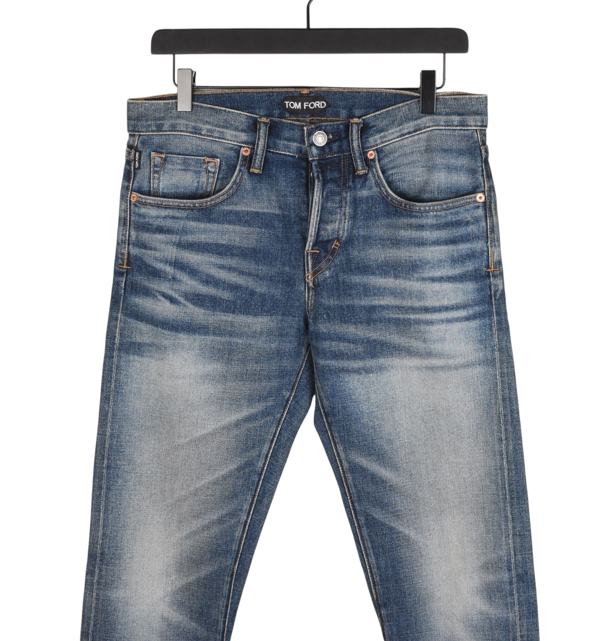 Tom Ford Tom Ford Selvage Selvedge Men Slim Fit Stretch Jeans Size US 30 / EU 46 - 3 Thumbnail