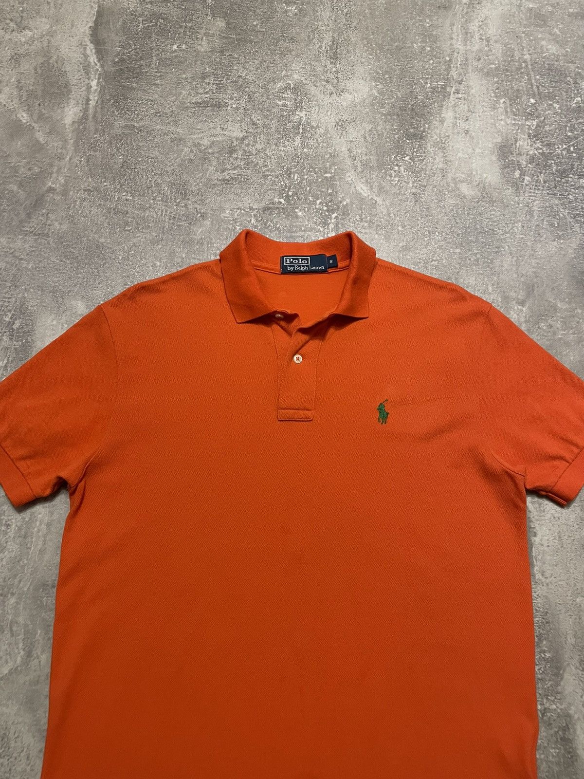 Polo Ralph Lauren × Vintage Vintage Polo Ralph Lauren Orange Polo Shirt Y2K Size US S / EU 44-46 / 1 - 2 Thumbnail