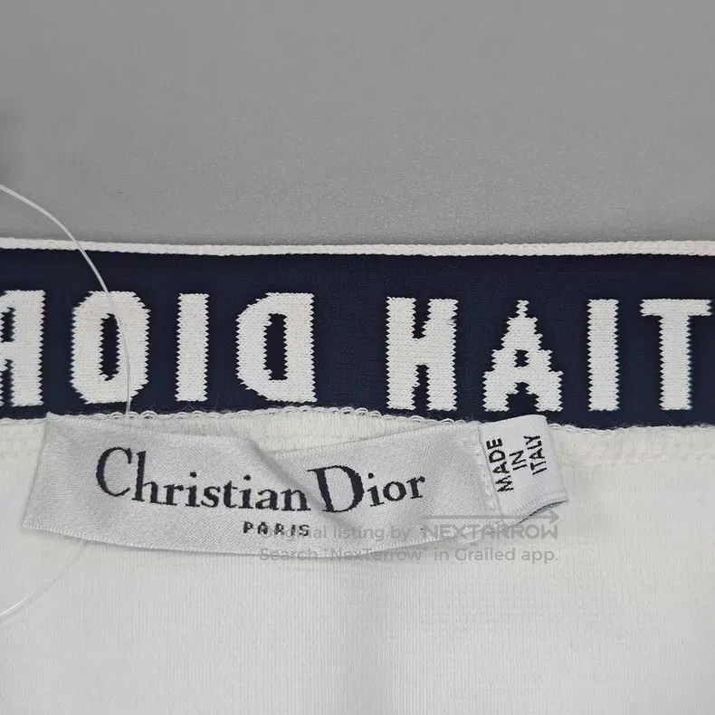 Dior Dior Size M White letter waist sports shorts Size 42" / US 20 - 5 Thumbnail