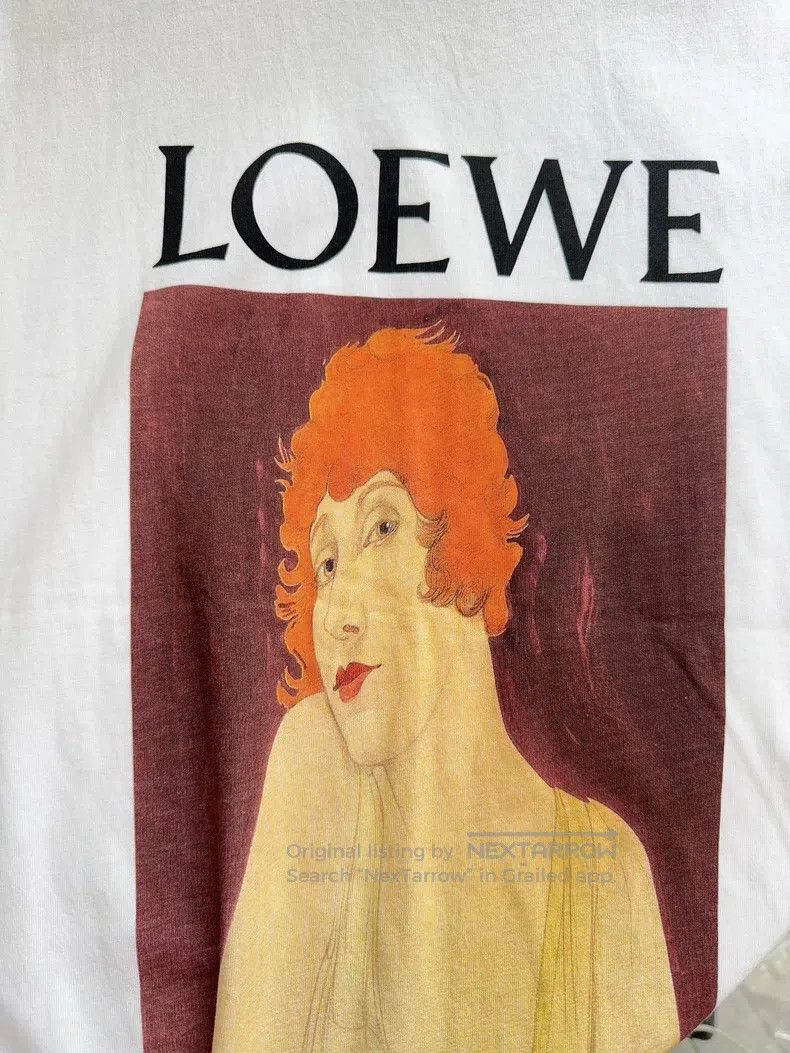 Loewe Loewe Portrait Pattern Printed Round Neck T-Shirt Size M / US 6-8 / IT 42-44 - 5 Thumbnail