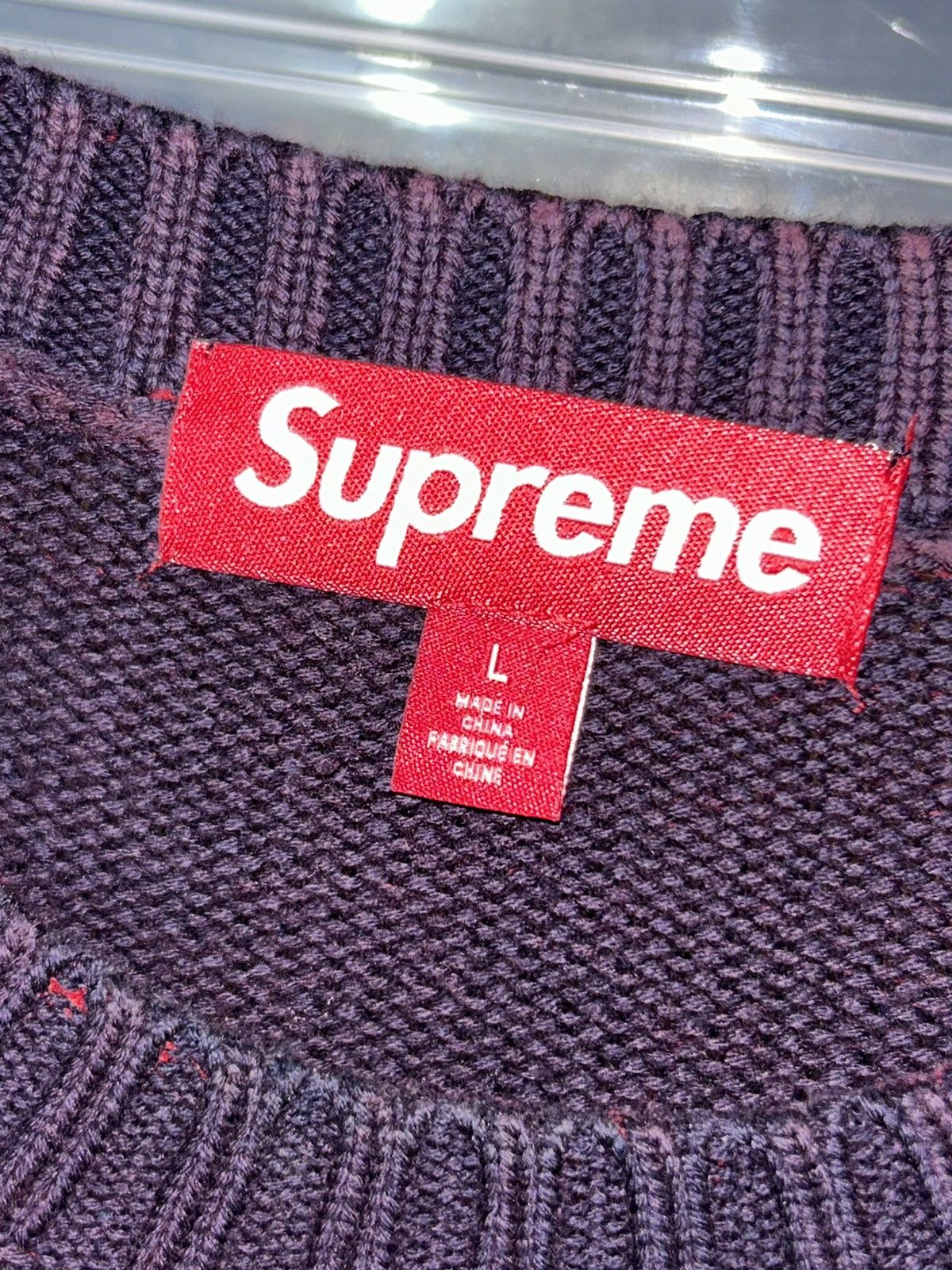 Supreme Supreme x Futura Sweater Navy SS24 size Large NEW Size US L / EU 52-54 / 3 - 5 Thumbnail